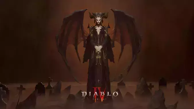Diablo IV - Lilith Character fan-art project file Low-poly 3D model