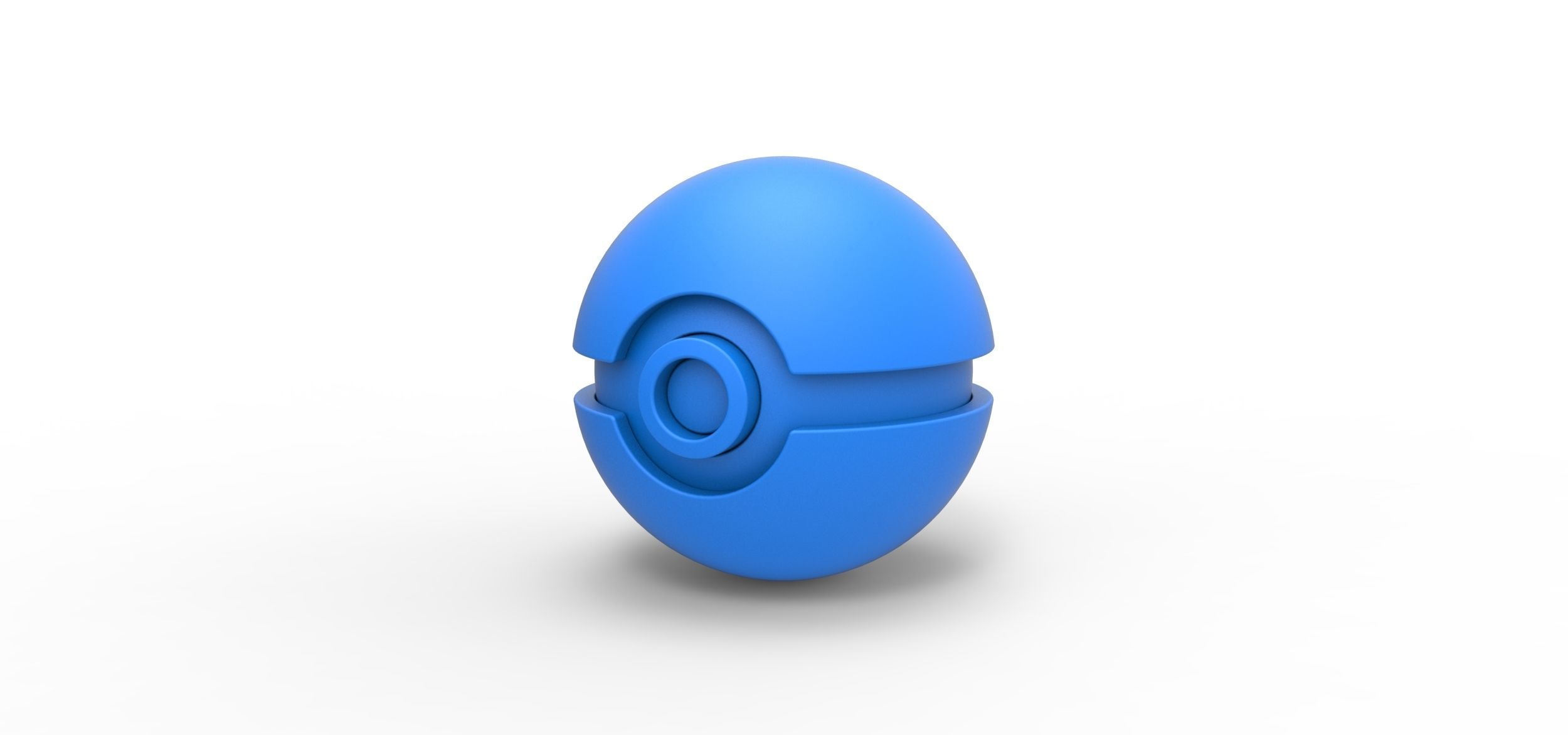 Poke Ball 3D print model_8