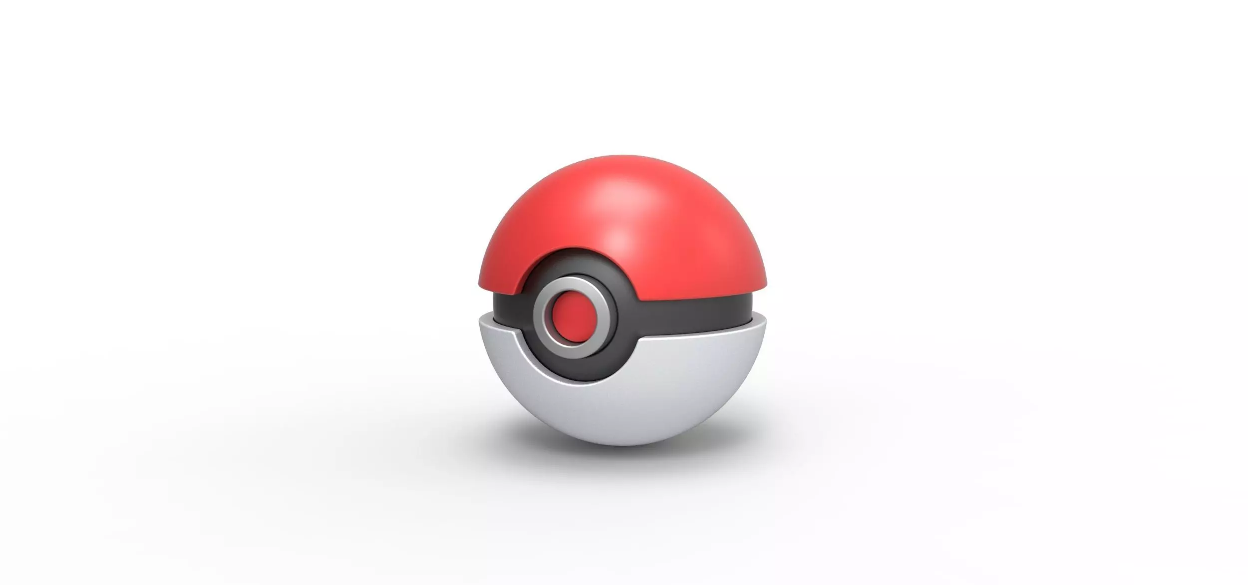 Poke Ball 3D print model_0