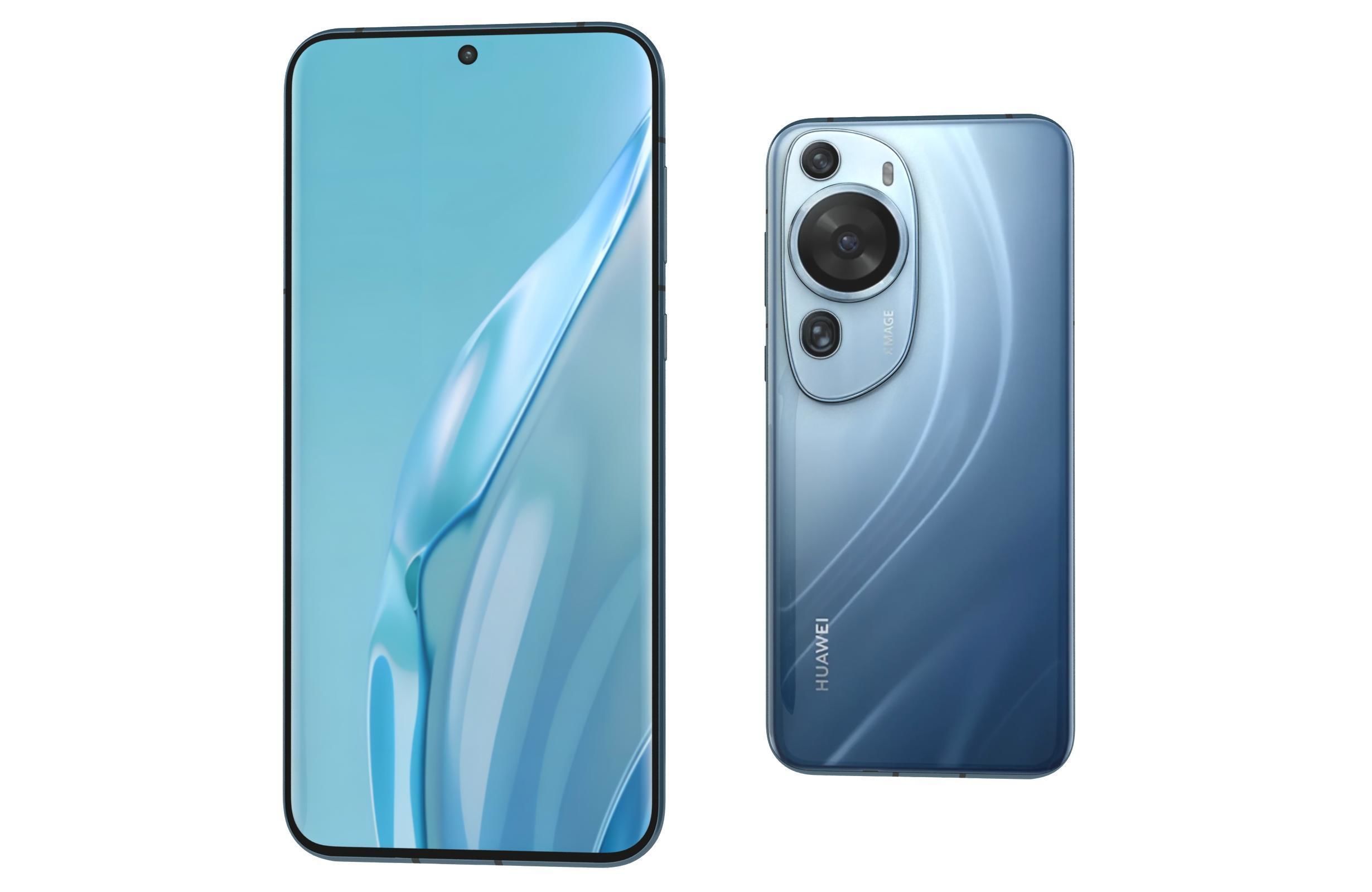 Huawei P60 Art Blue Low-poly 3D model_6