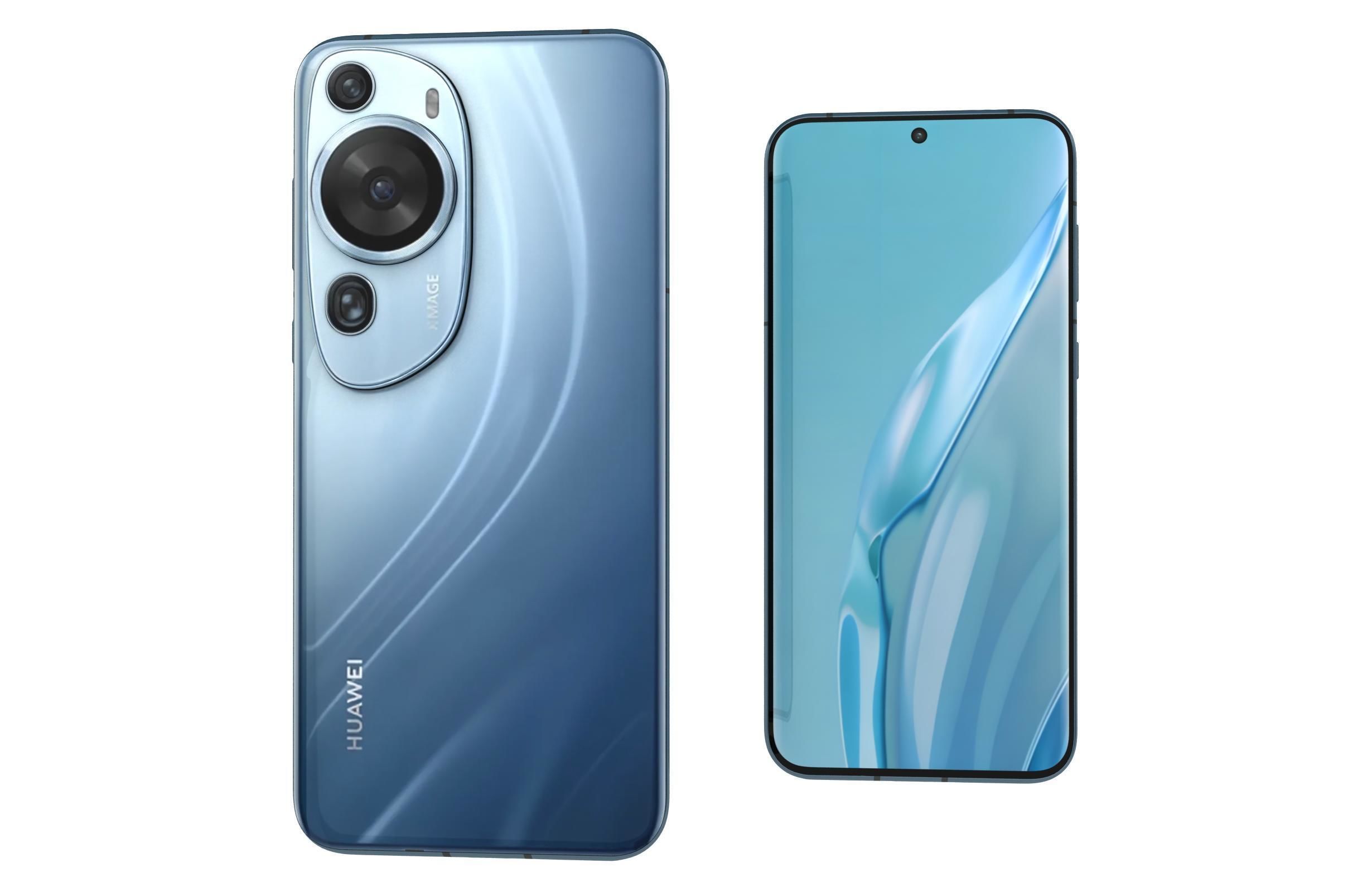 Huawei P60 Art Blue Low-poly 3D model_7