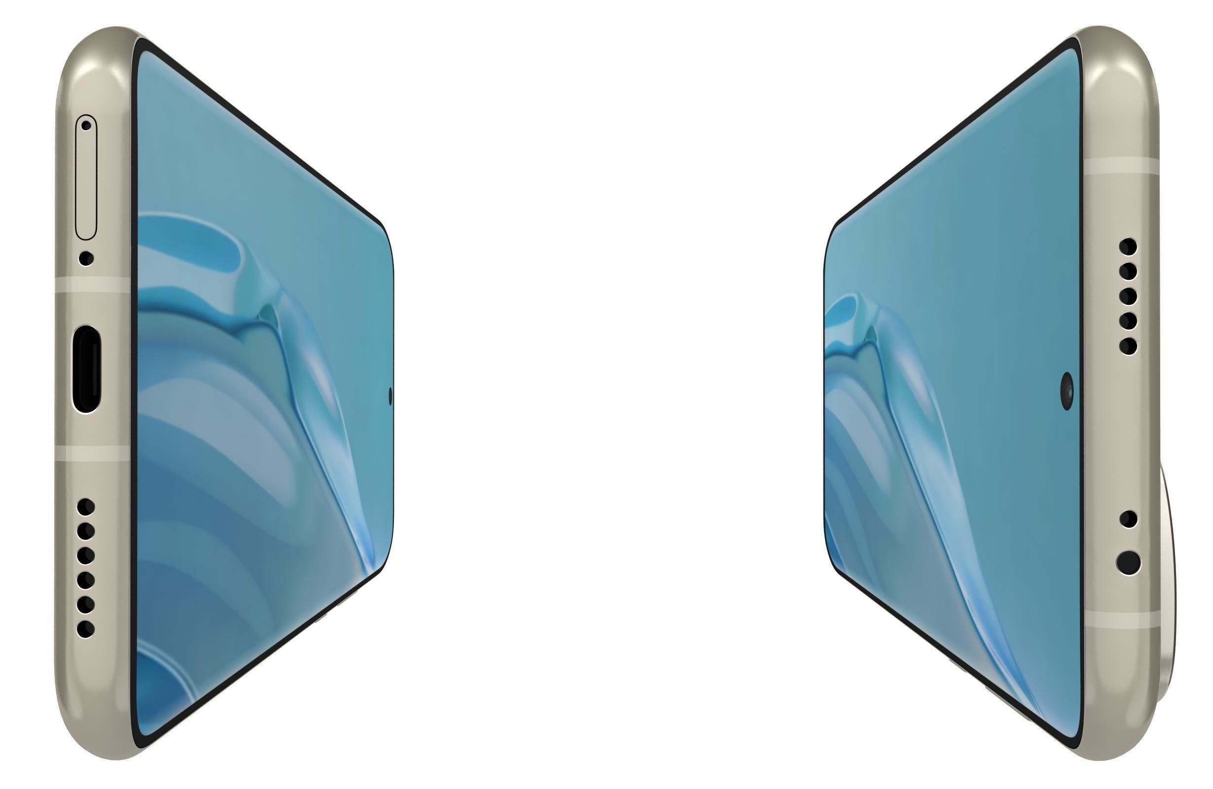 Huawei P60 Art Brown Low-poly 3D model_8