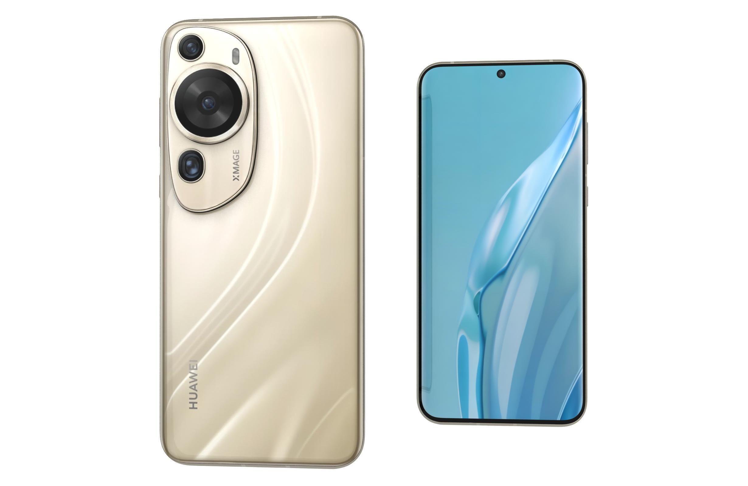 Huawei P60 Art Brown Low-poly 3D model_7