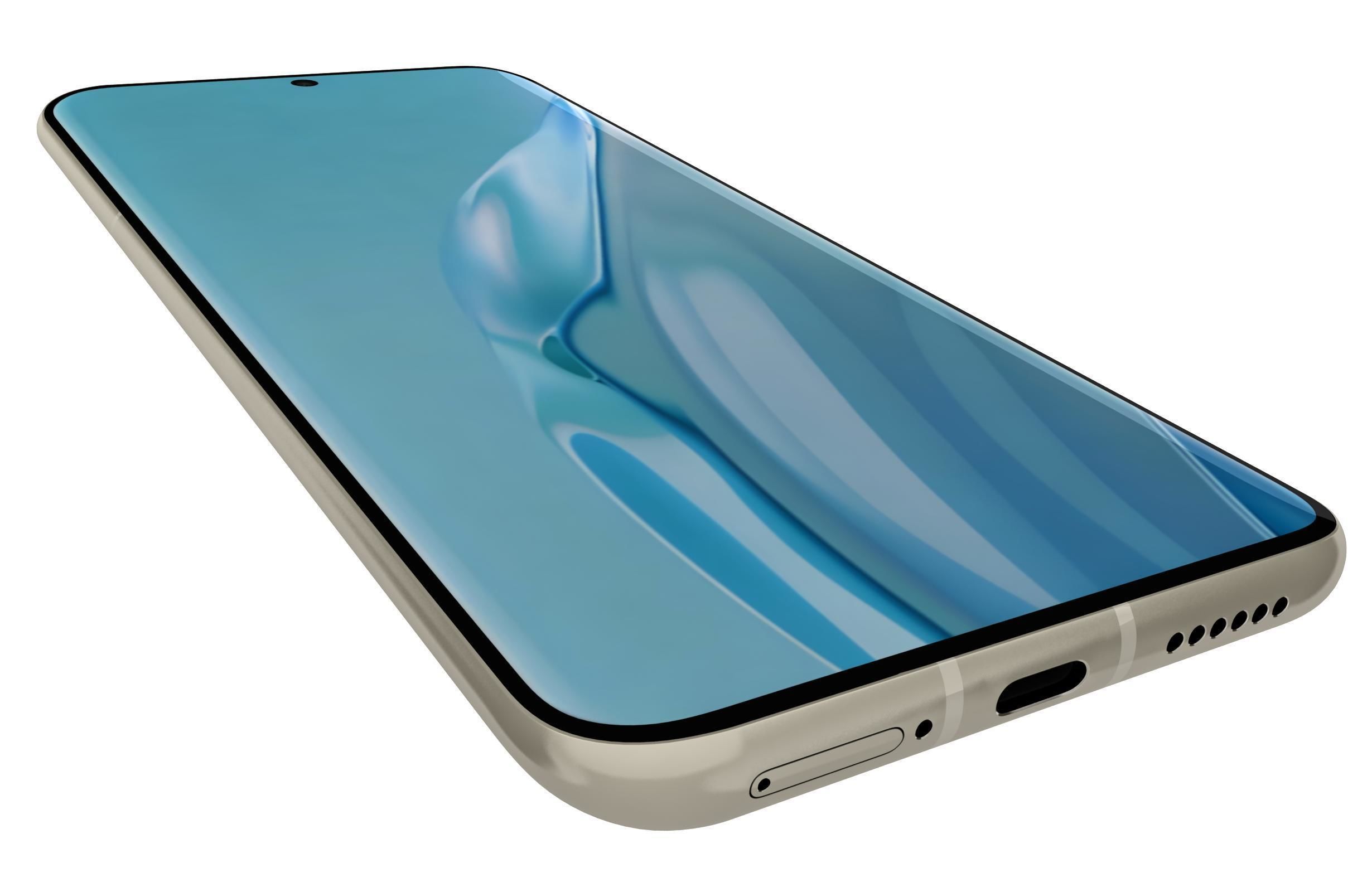 Huawei P60 Art Brown Low-poly 3D model_12