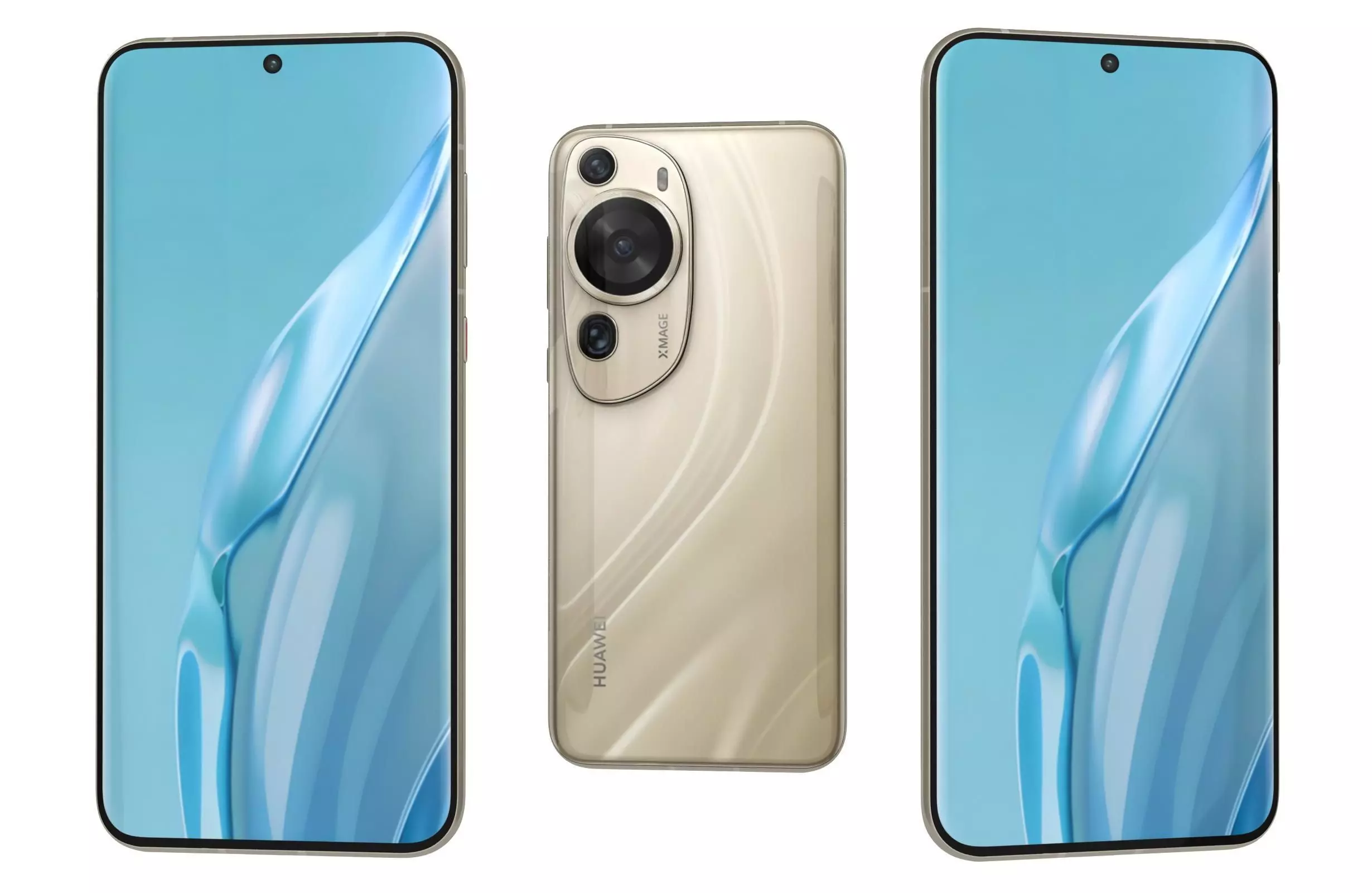 Huawei P60 Art Brown Low-poly 3D model_0