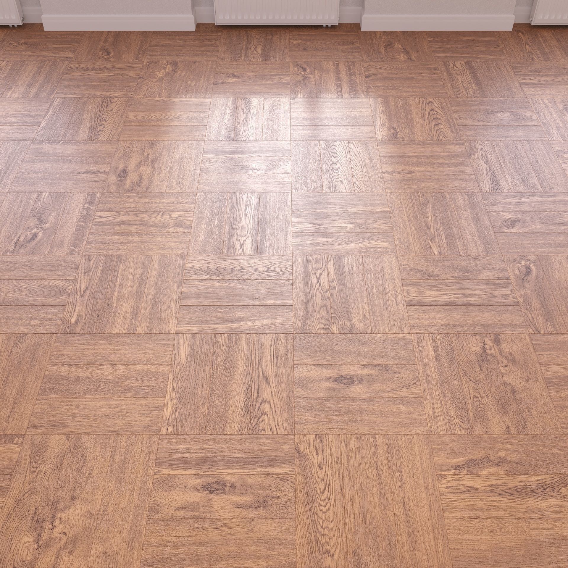 Parquet - Laminate - Wooden floor 2 in 1 Low-poly 3D model_3
