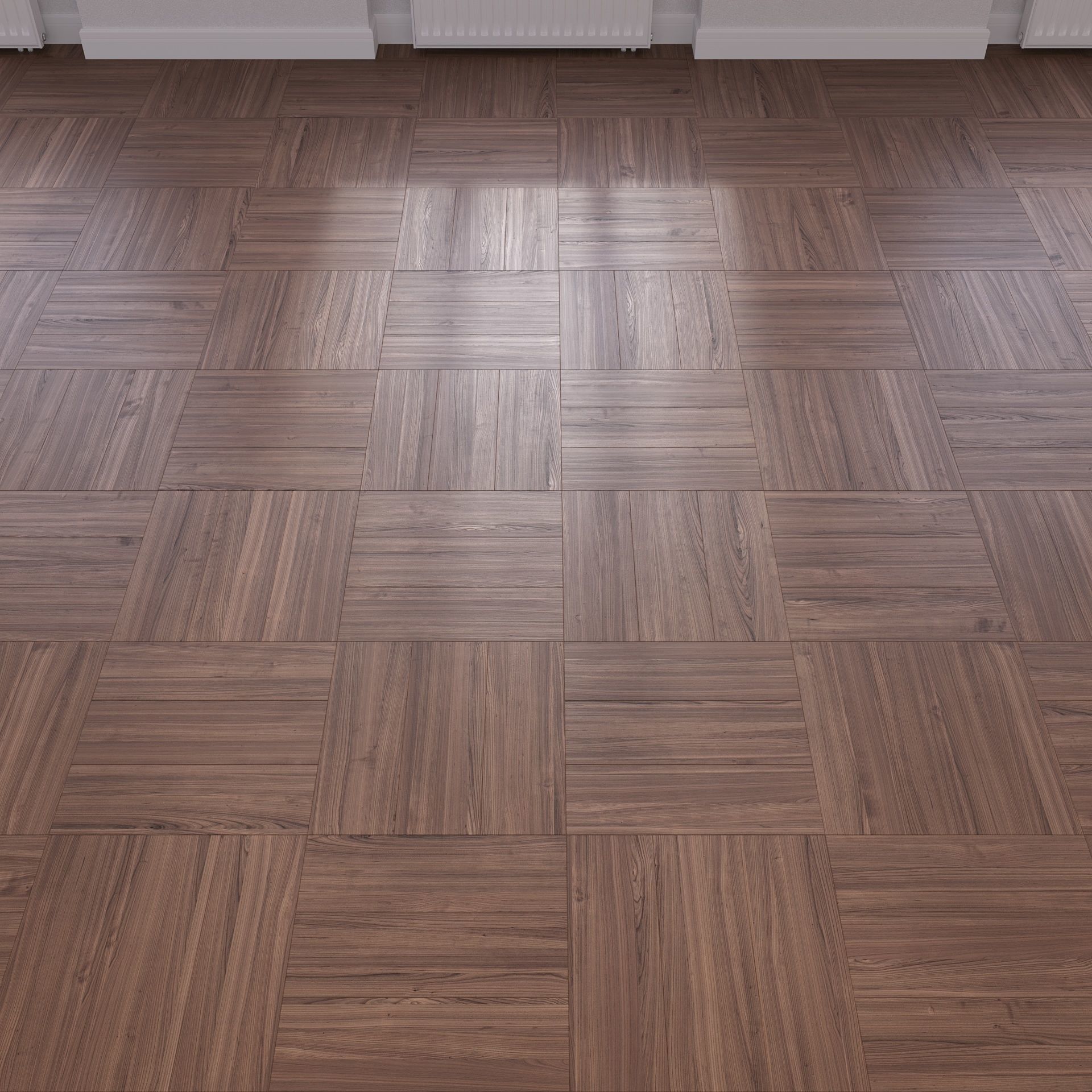 Parquet - Laminate - Wooden floor 2 in 1 Low-poly 3D model_4