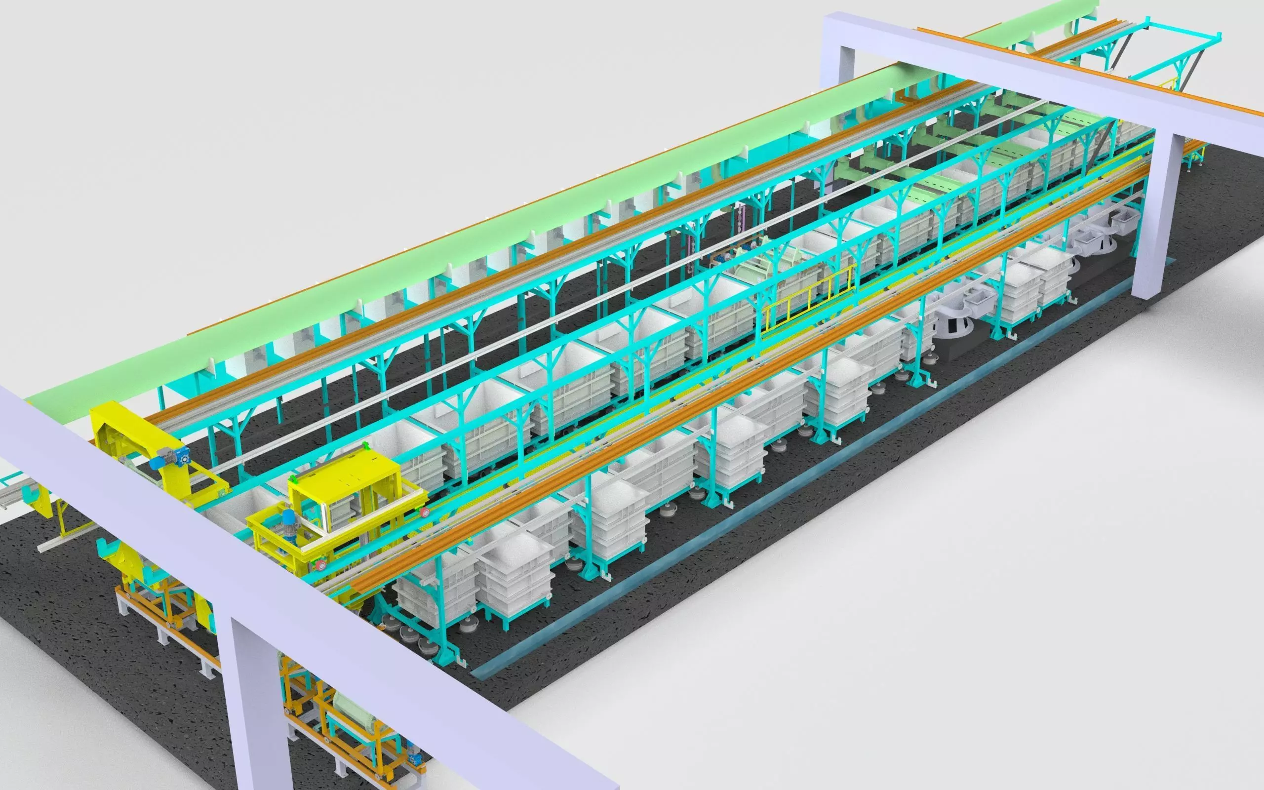 3D Real Alkaline Plant 3D model
