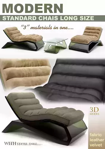 Modern standard chais long size