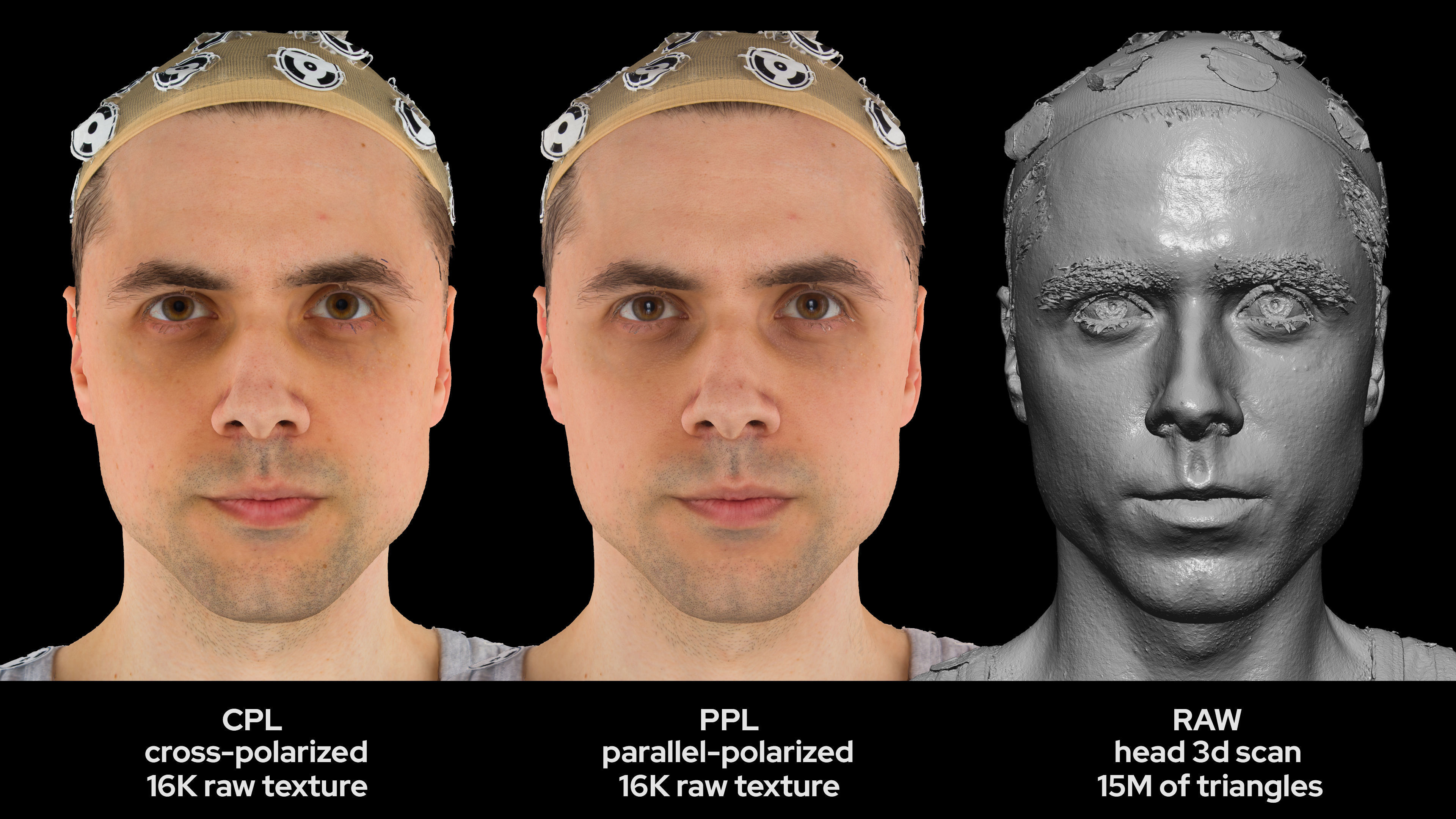 European Male 30s head scan 006 3D model_4