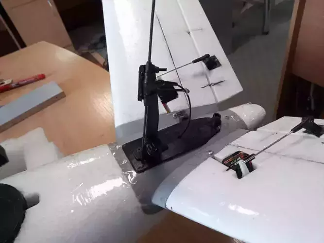 Retractable Antenna Holder TBS crossfire r9m 3D print model