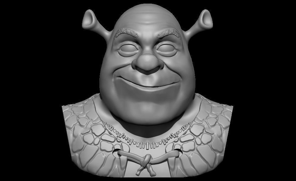 shrek head 3d model for 3d print 3D print model_1