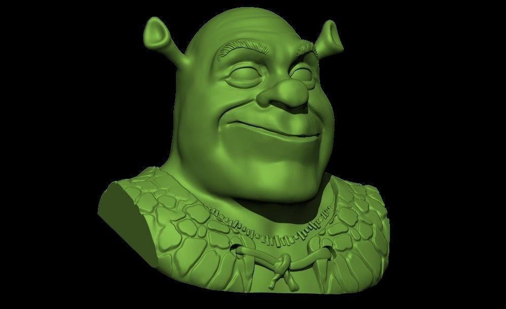 shrek head 3d model for 3d print 3D print model_2