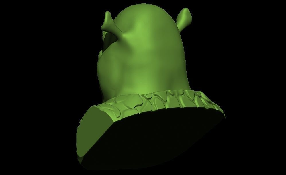shrek head 3d model for 3d print 3D print model_5