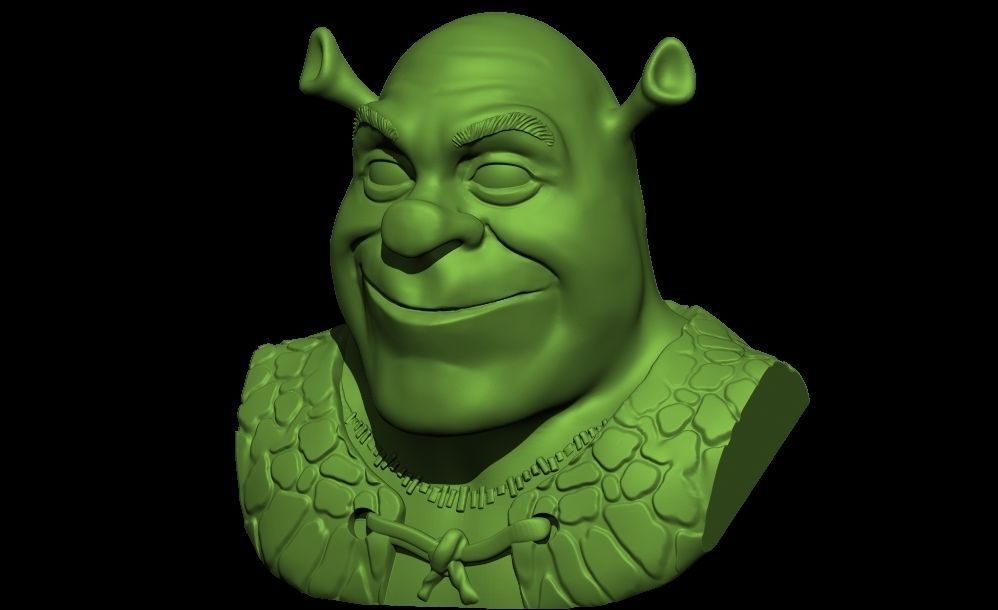 shrek head 3d model for 3d print 3D print model_3