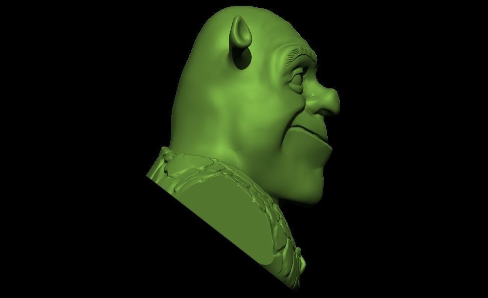 shrek head 3d model for 3d print 3D print model_4