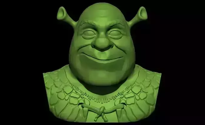 shrek head 3d model for 3d print 3D print model