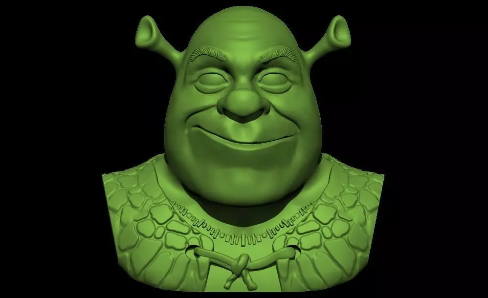 shrek head 3d model for 3d print 3D print model_0