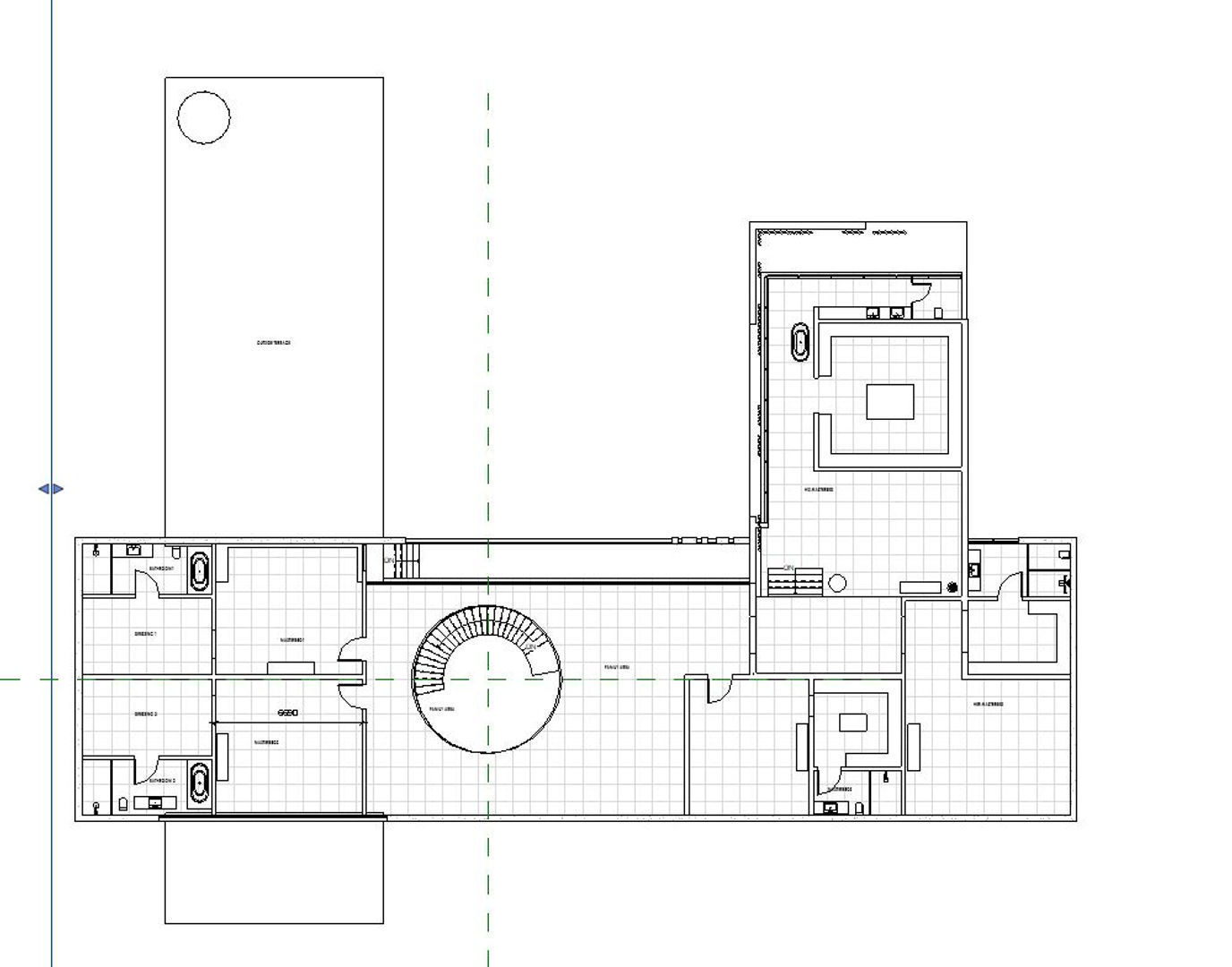 Modern beach villa corona with 3d grass Bonus Revit file 3D model_2