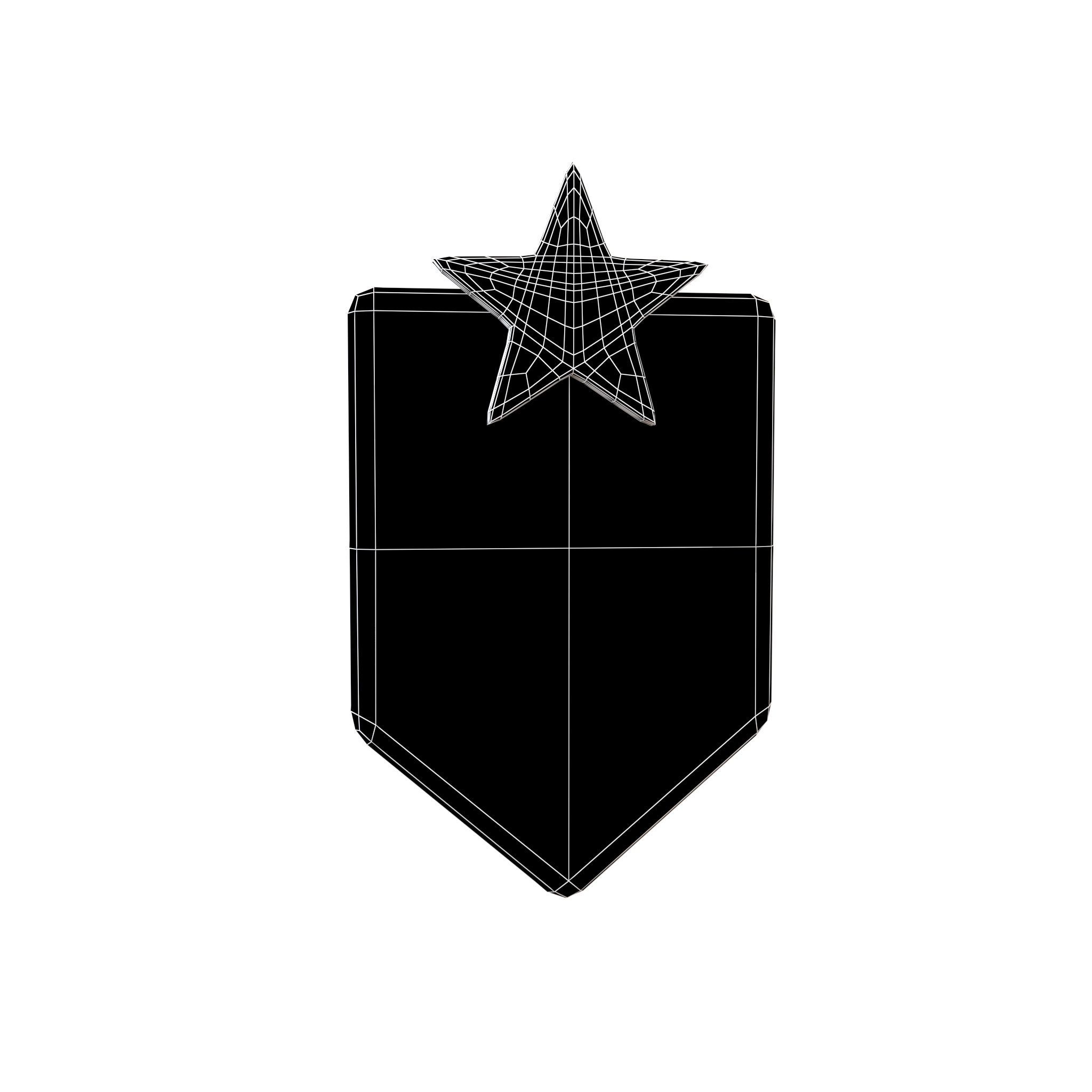 Rank Medal v5 006 Low-poly 3D model_4