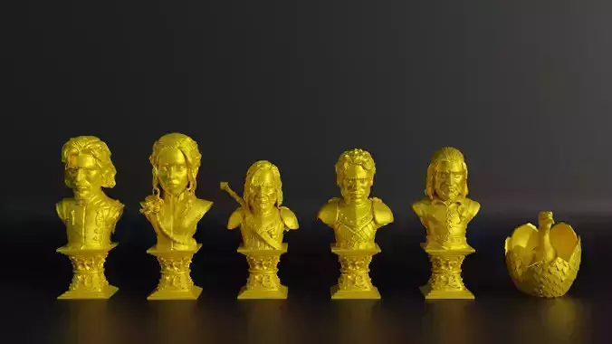Game Of Thrones Chess Set - With 12 Different Model 3D print model