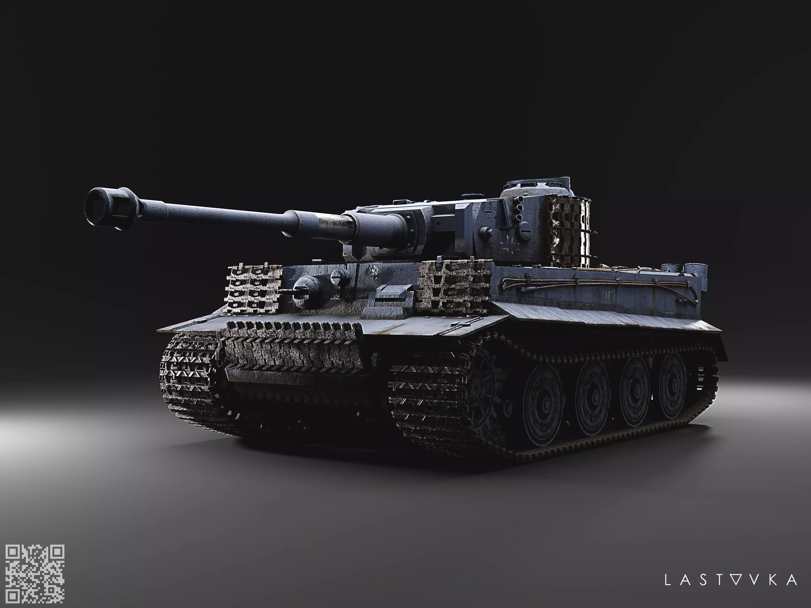 Panzerkampfwagen VI Tiger Low-poly 3D model