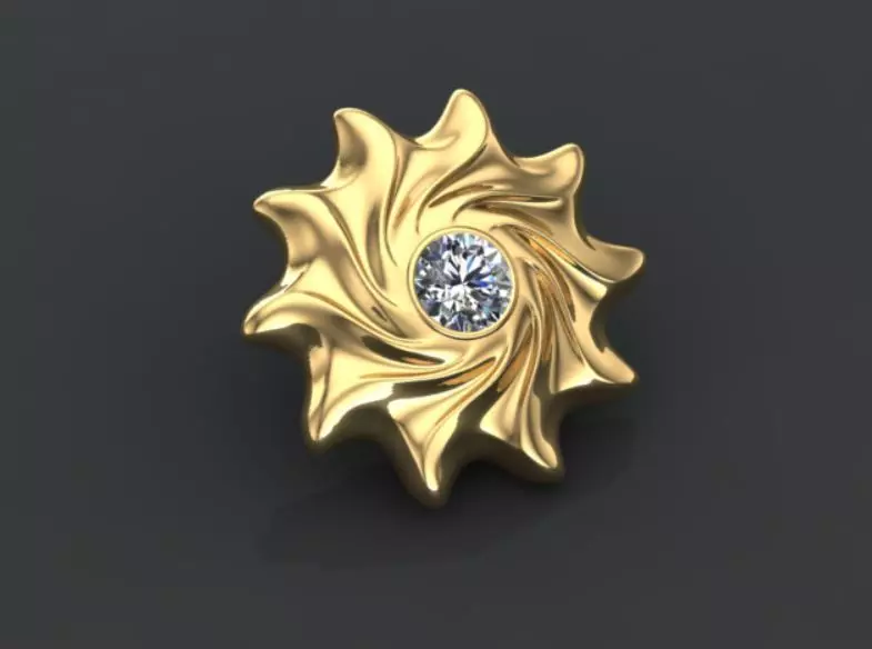 sun pendant Free 3D print model
