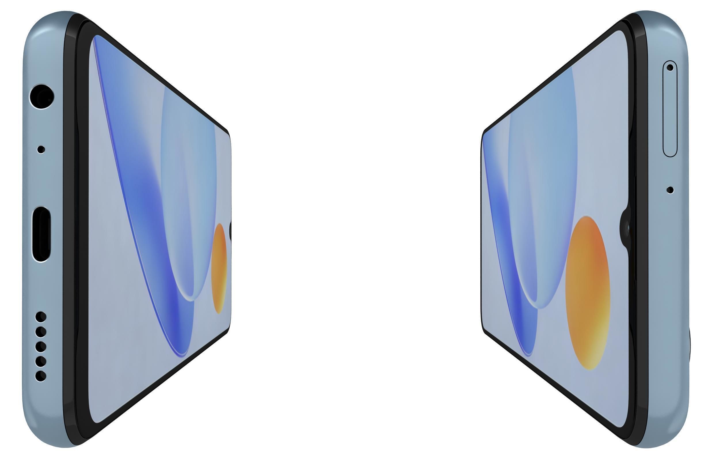 Honor Play 7T White Low-poly 3D model_8