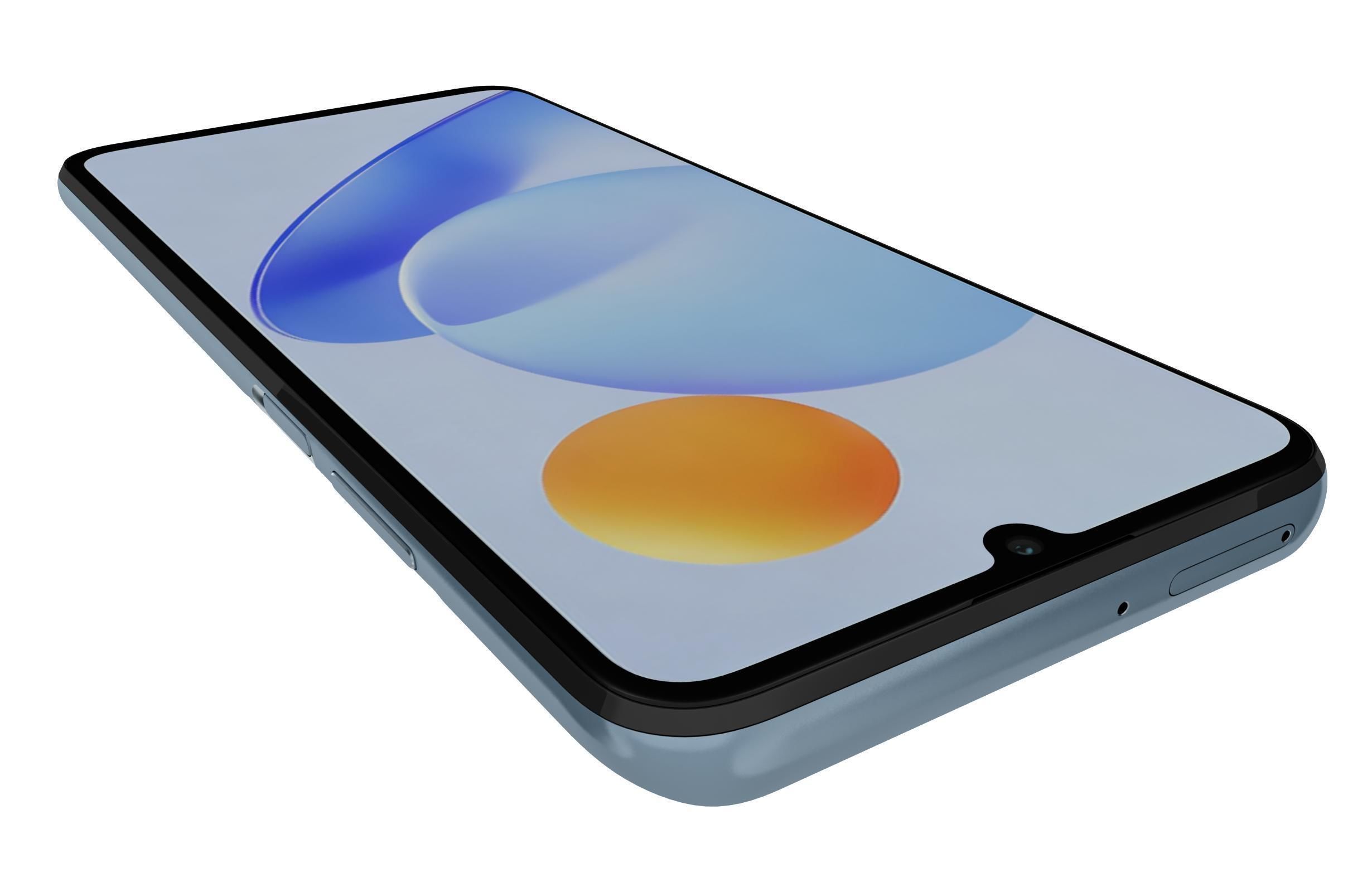 Honor Play 7T White Low-poly 3D model_13