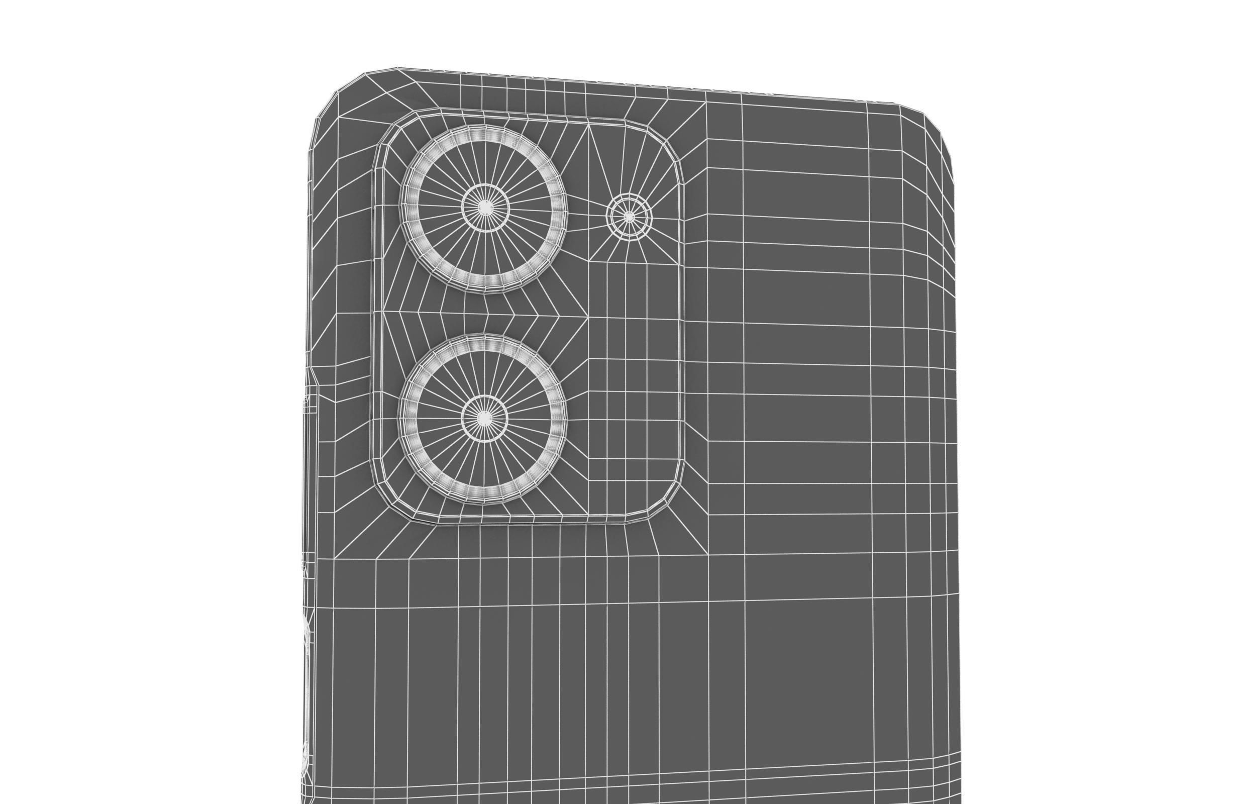 Honor Play 7T White Low-poly 3D model_20