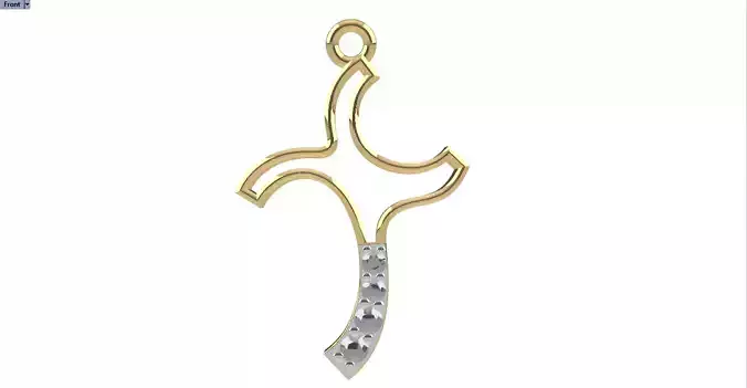 CROSS DIAMOND PENDANT