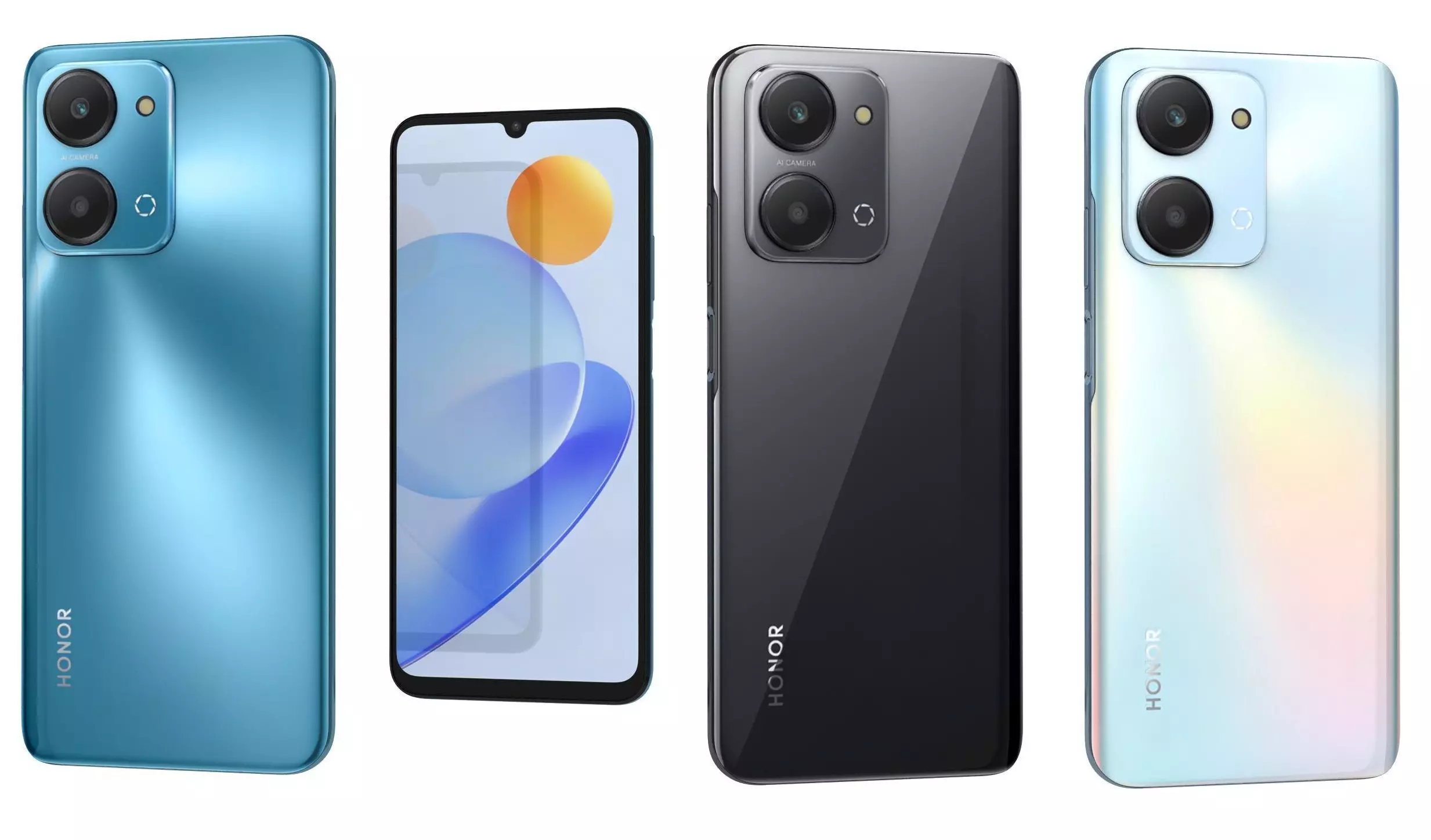 Honor Play 7T All Colors Low-poly 3D model_0