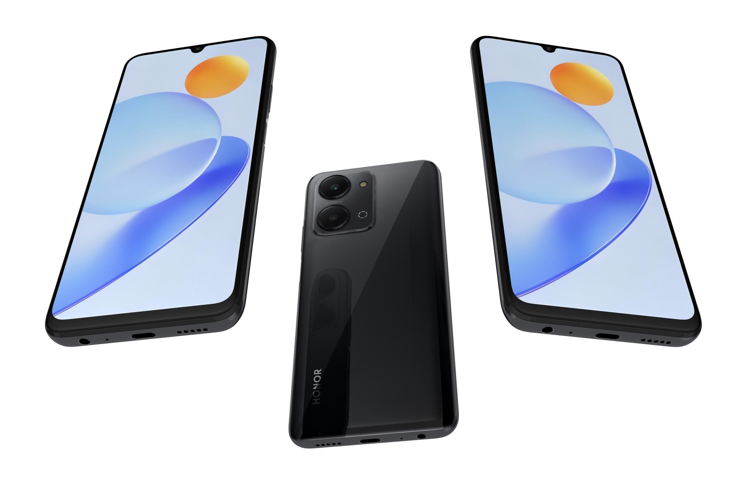 Honor Play 7T All Colors Low-poly 3D model_3