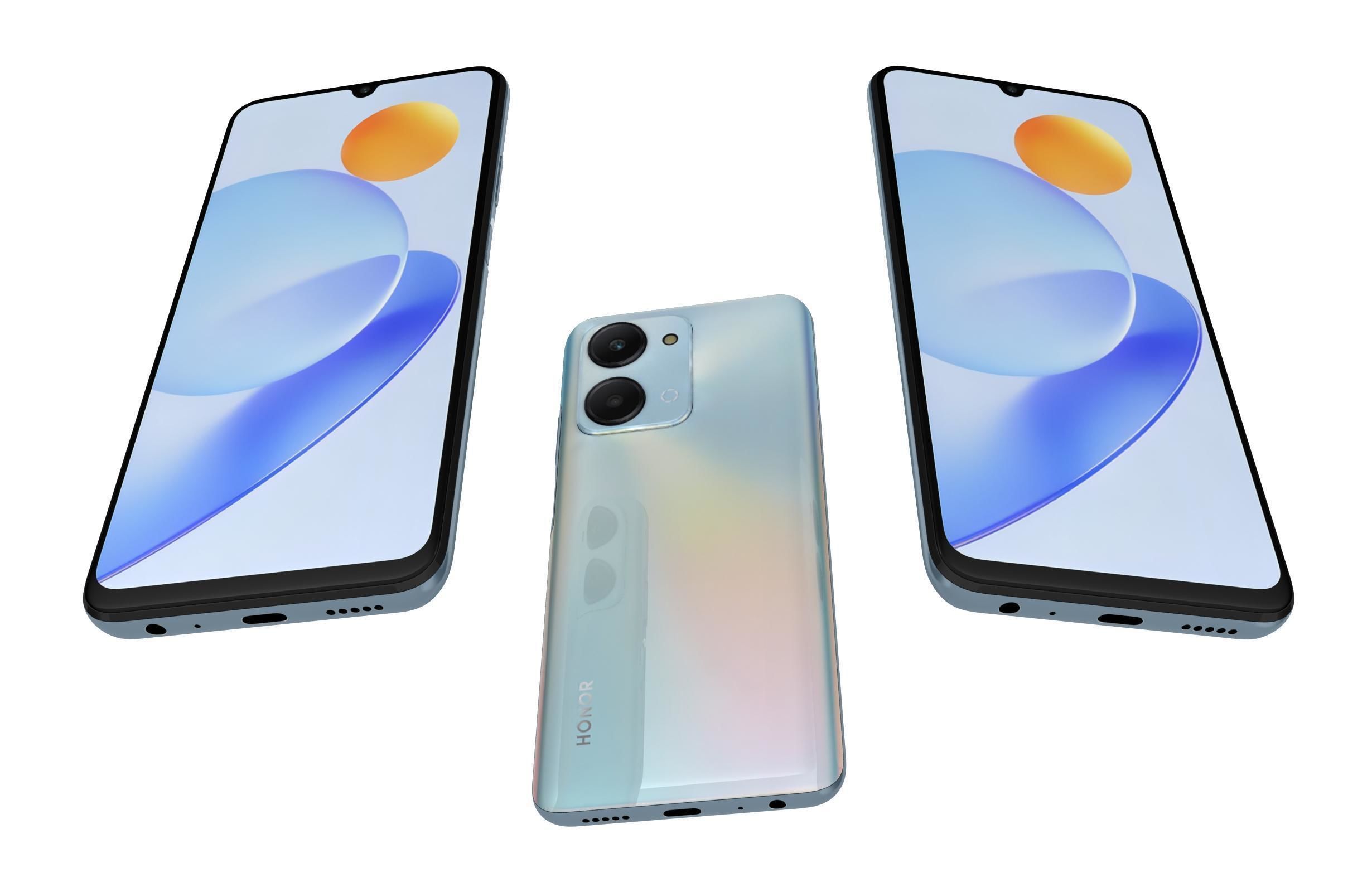 Honor Play 7T All Colors Low-poly 3D model_27