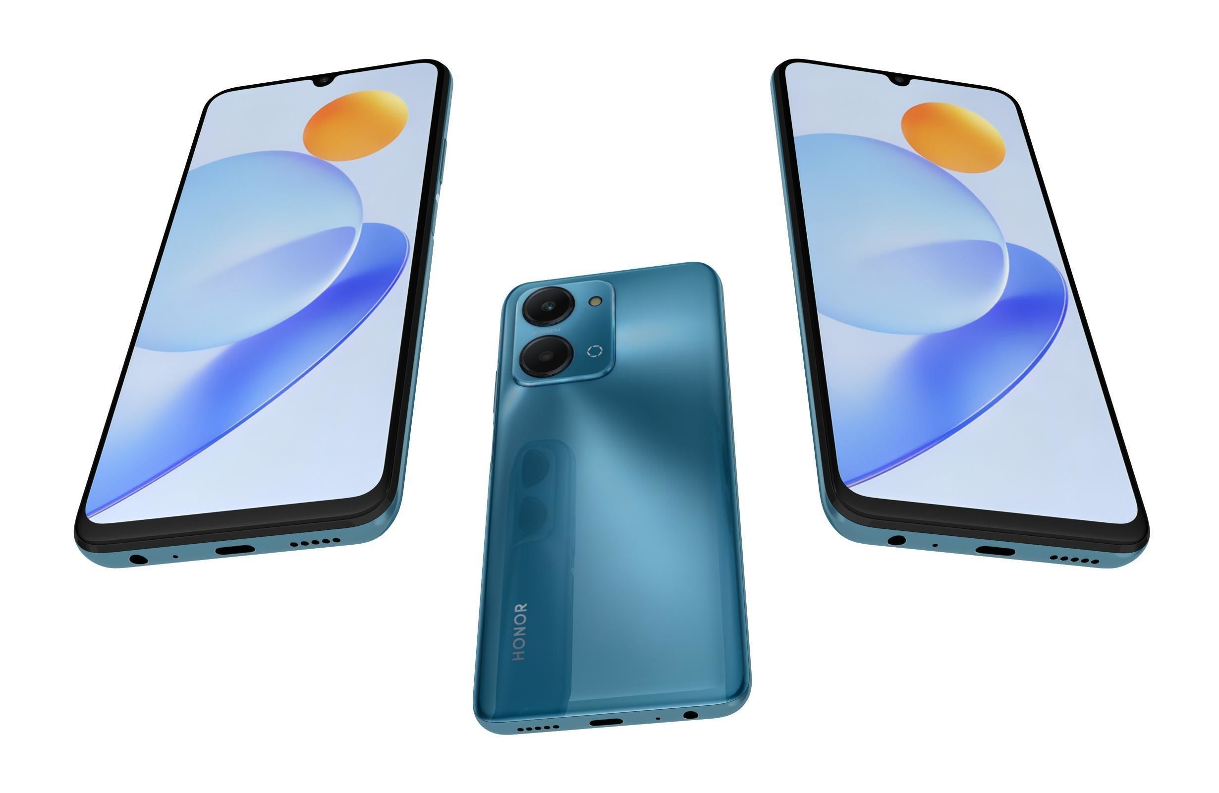 Honor Play 7T All Colors Low-poly 3D model_15