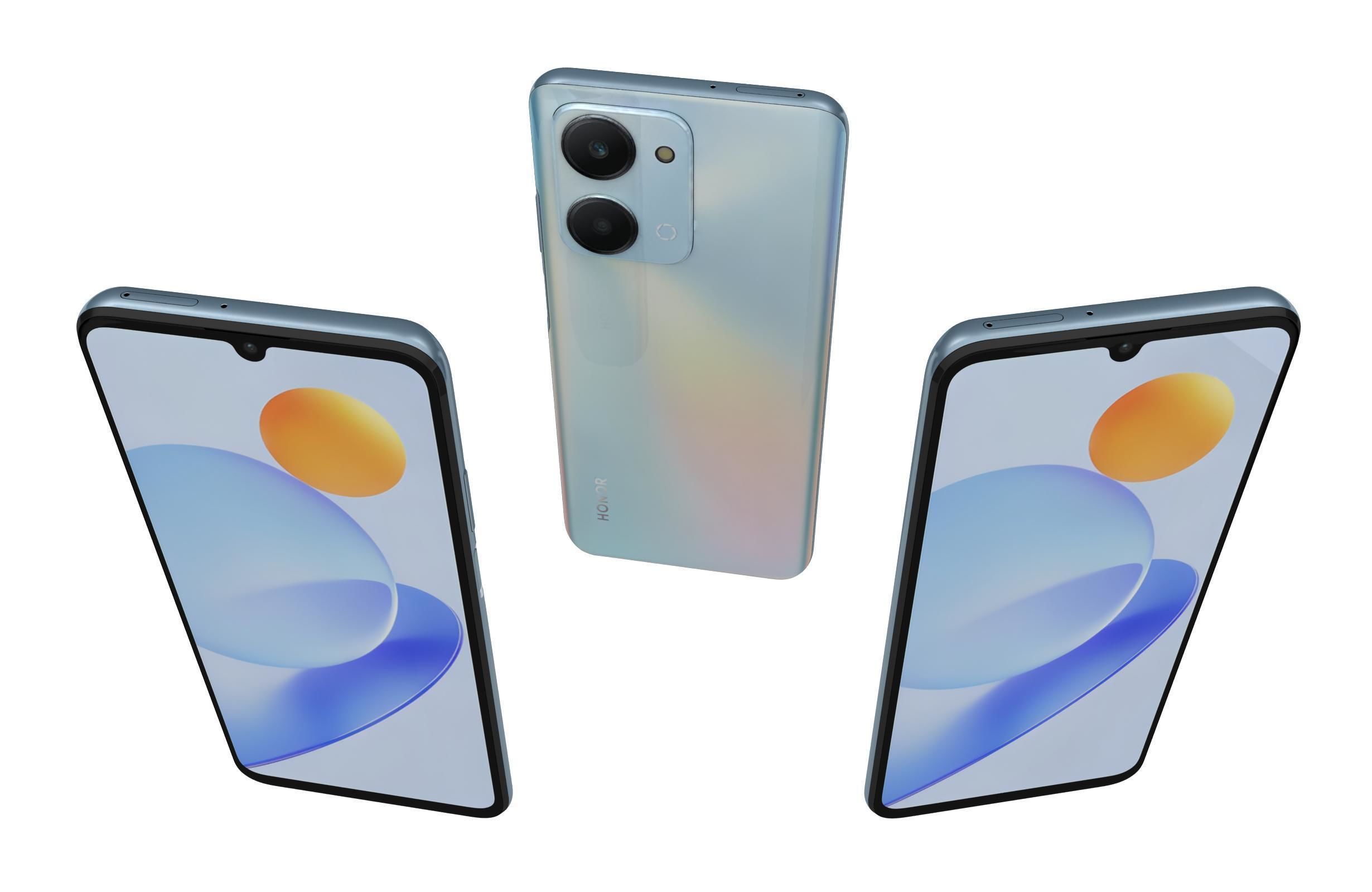 Honor Play 7T All Colors Low-poly 3D model_26