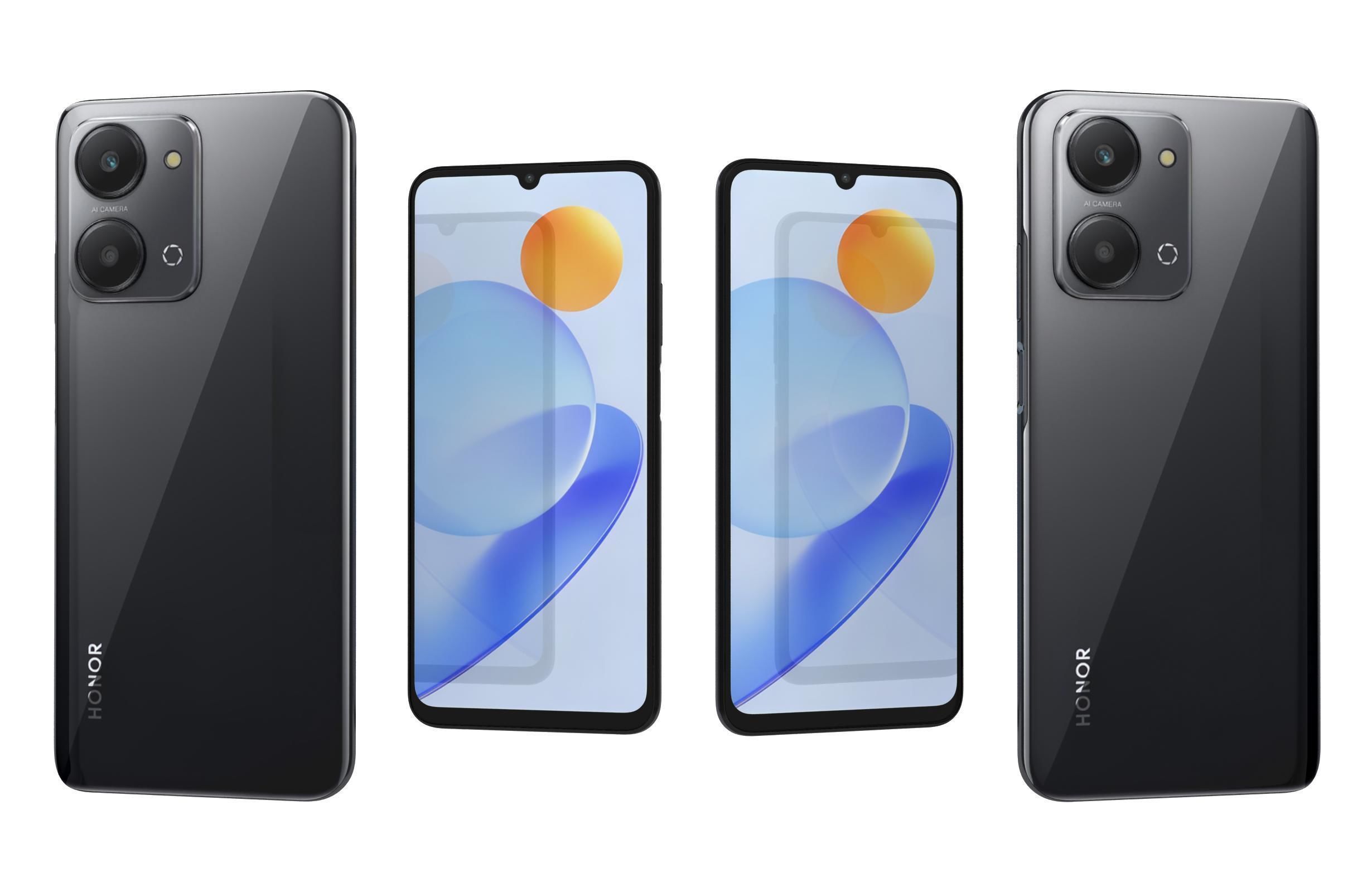 Honor Play 7T All Colors Low-poly 3D model_4