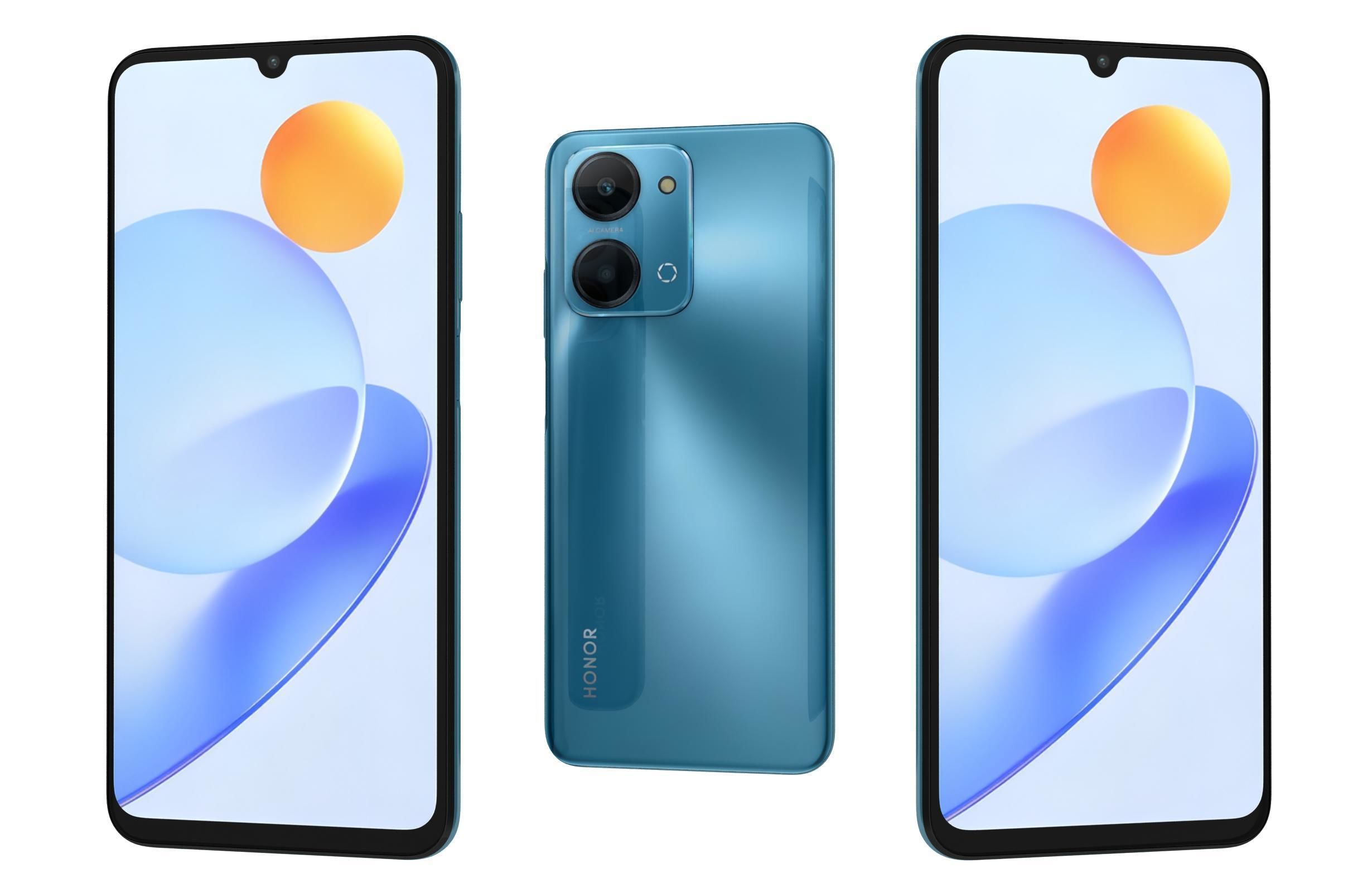 Honor Play 7T All Colors Low-poly 3D model_13