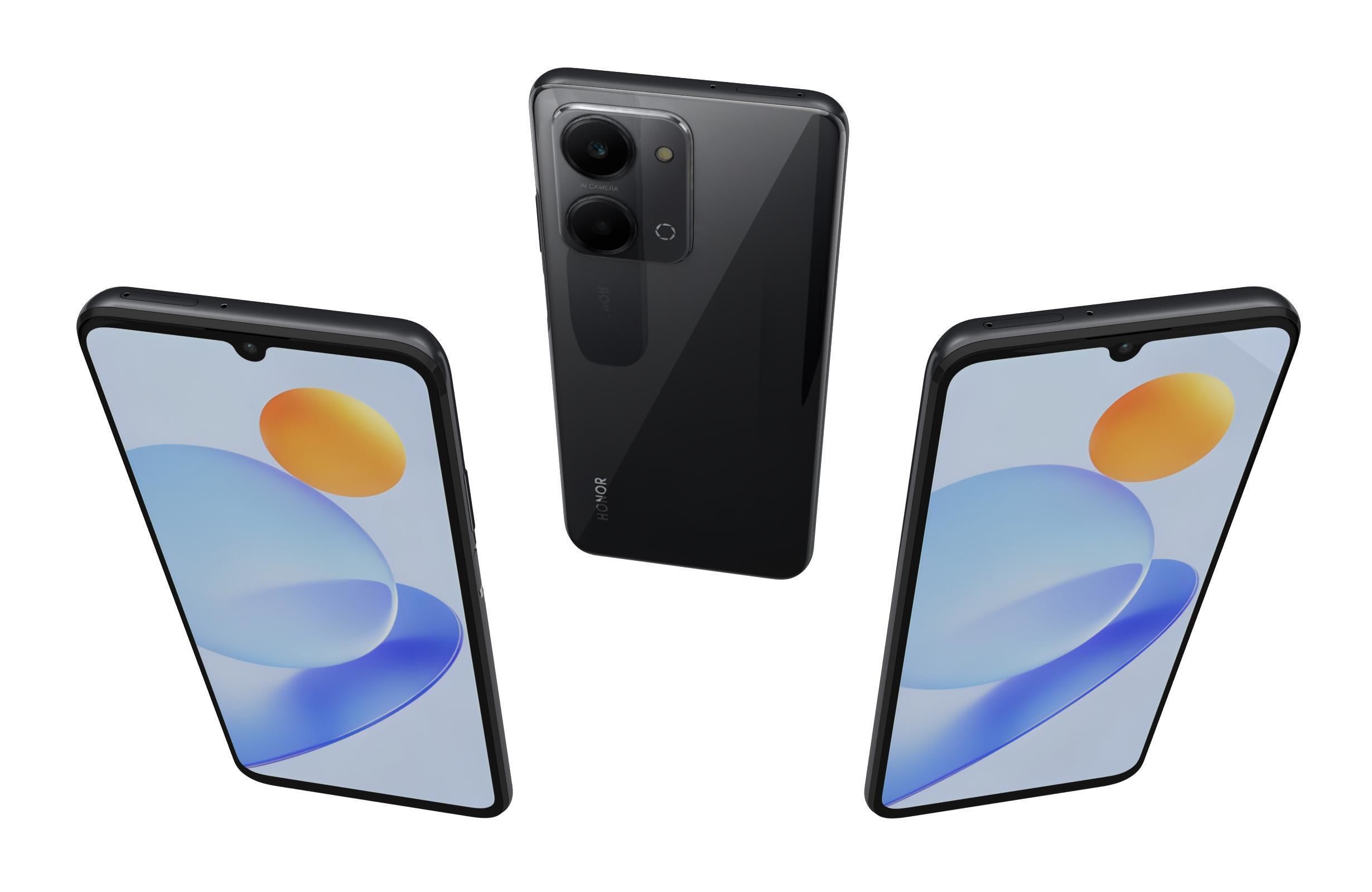 Honor Play 7T All Colors Low-poly 3D model_2