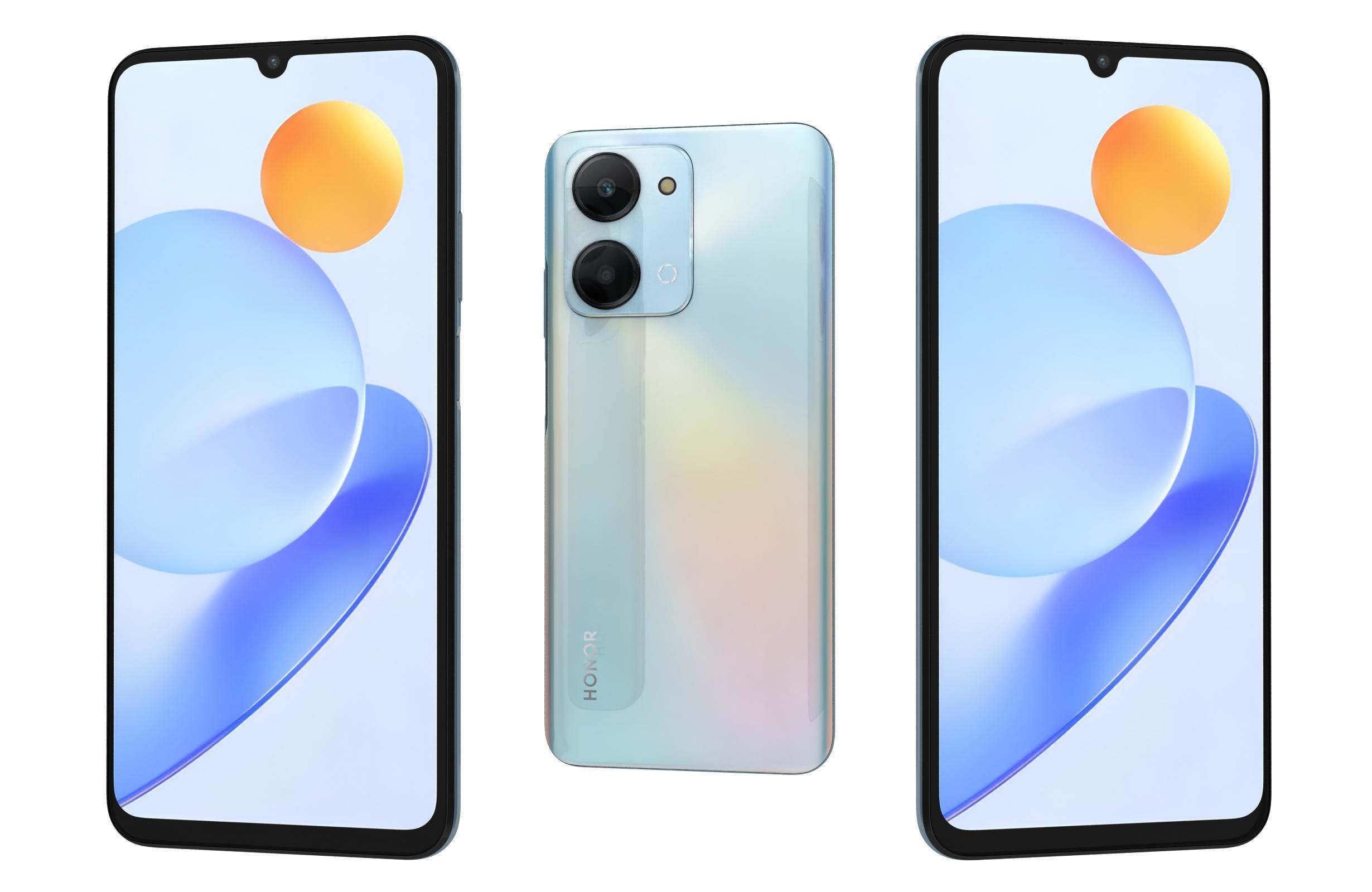 Honor Play 7T All Colors Low-poly 3D model_25