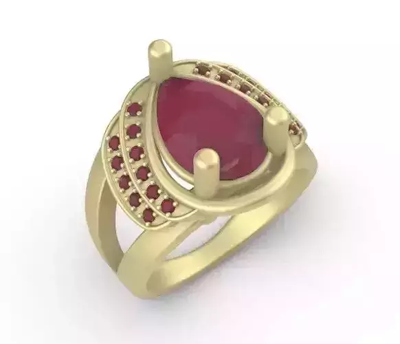 Drop ring 19 mm Free 3D print model