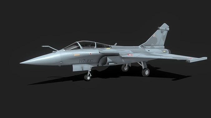 Dassault Rafale Low-poly 3D model