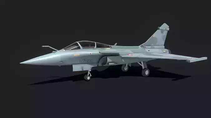 Dassault Rafale Low-poly 3D model