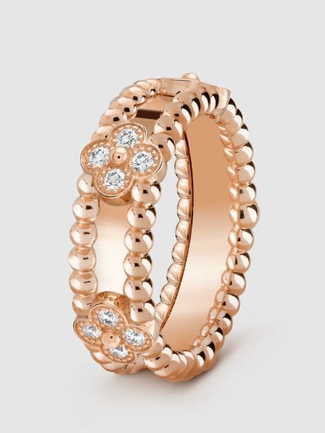 Perlee sweet clovers ring 3D print model_2