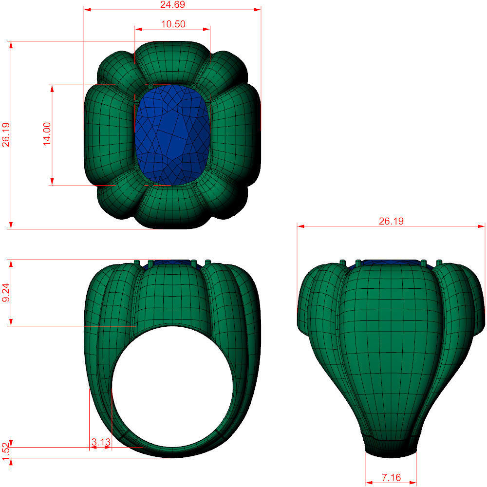 Dulcis Ring S 3D print model_9