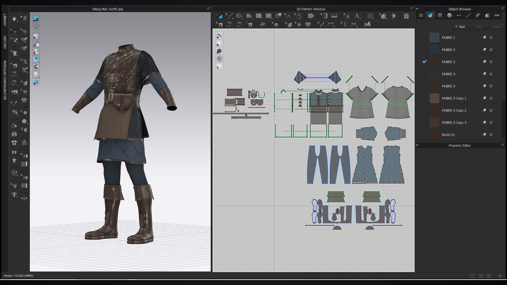 Low poly Viking Man Outfit  Low-poly 3D model_12