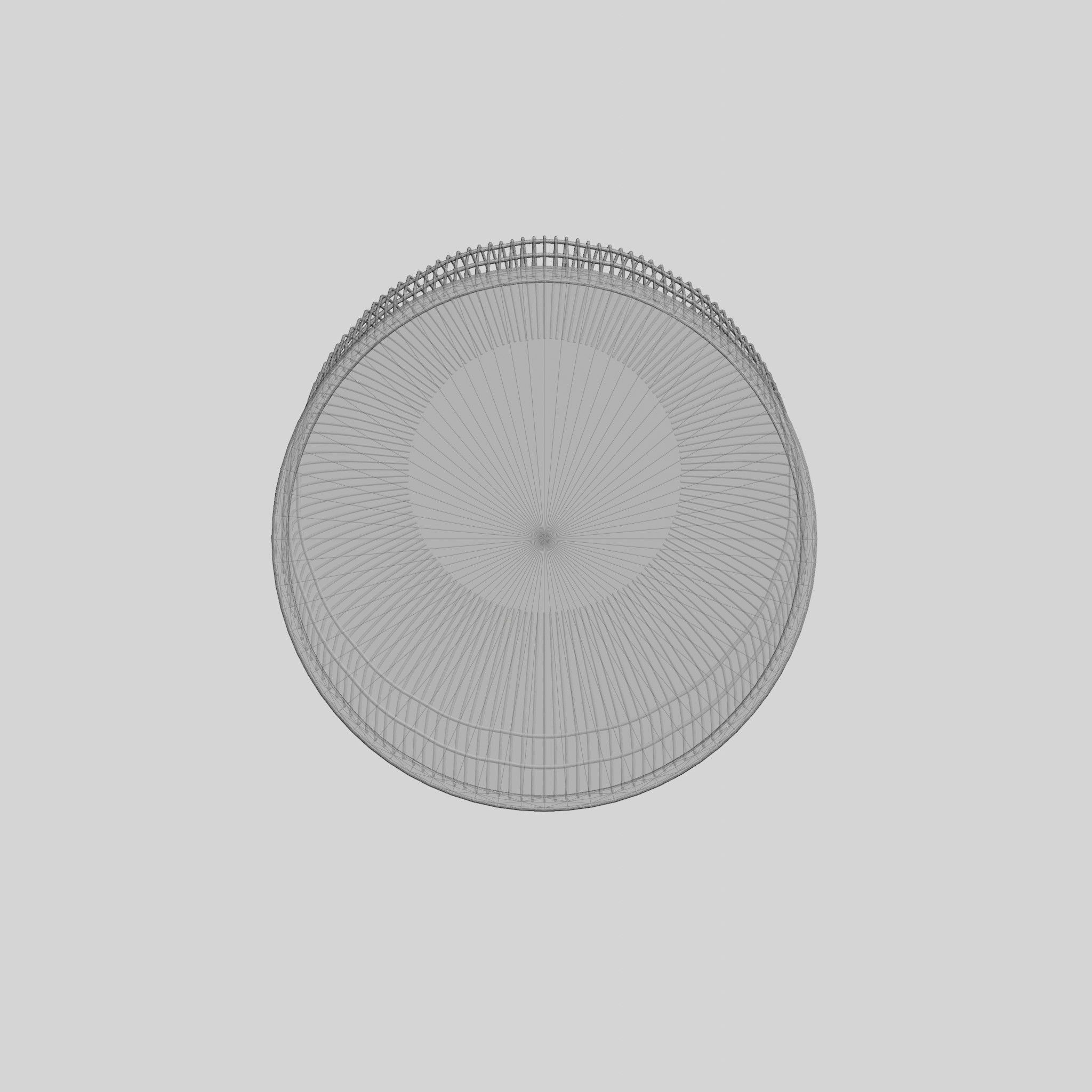 Golden Side Table Low-poly 3D model_9