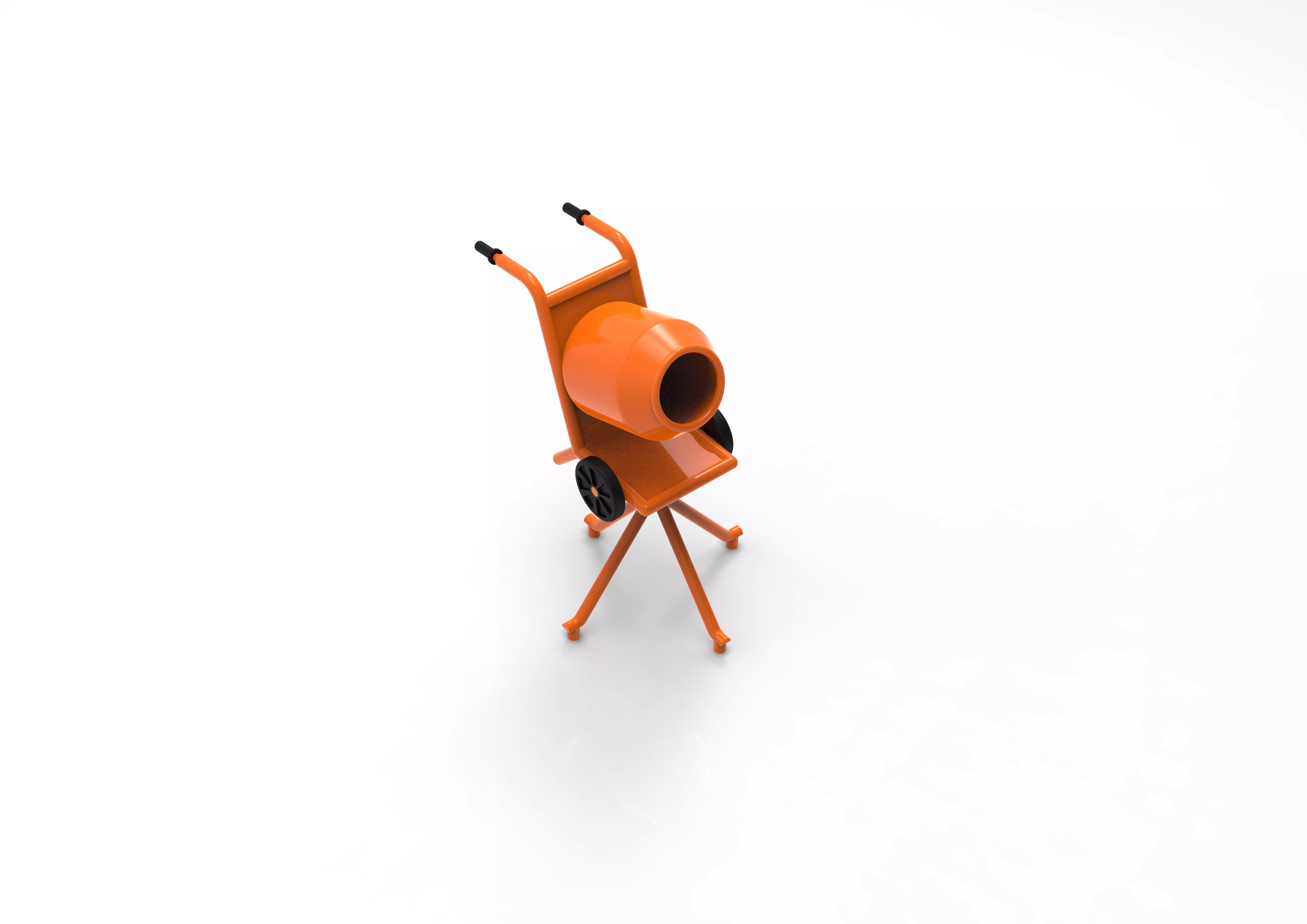 Cement Mixer 3D print model_0