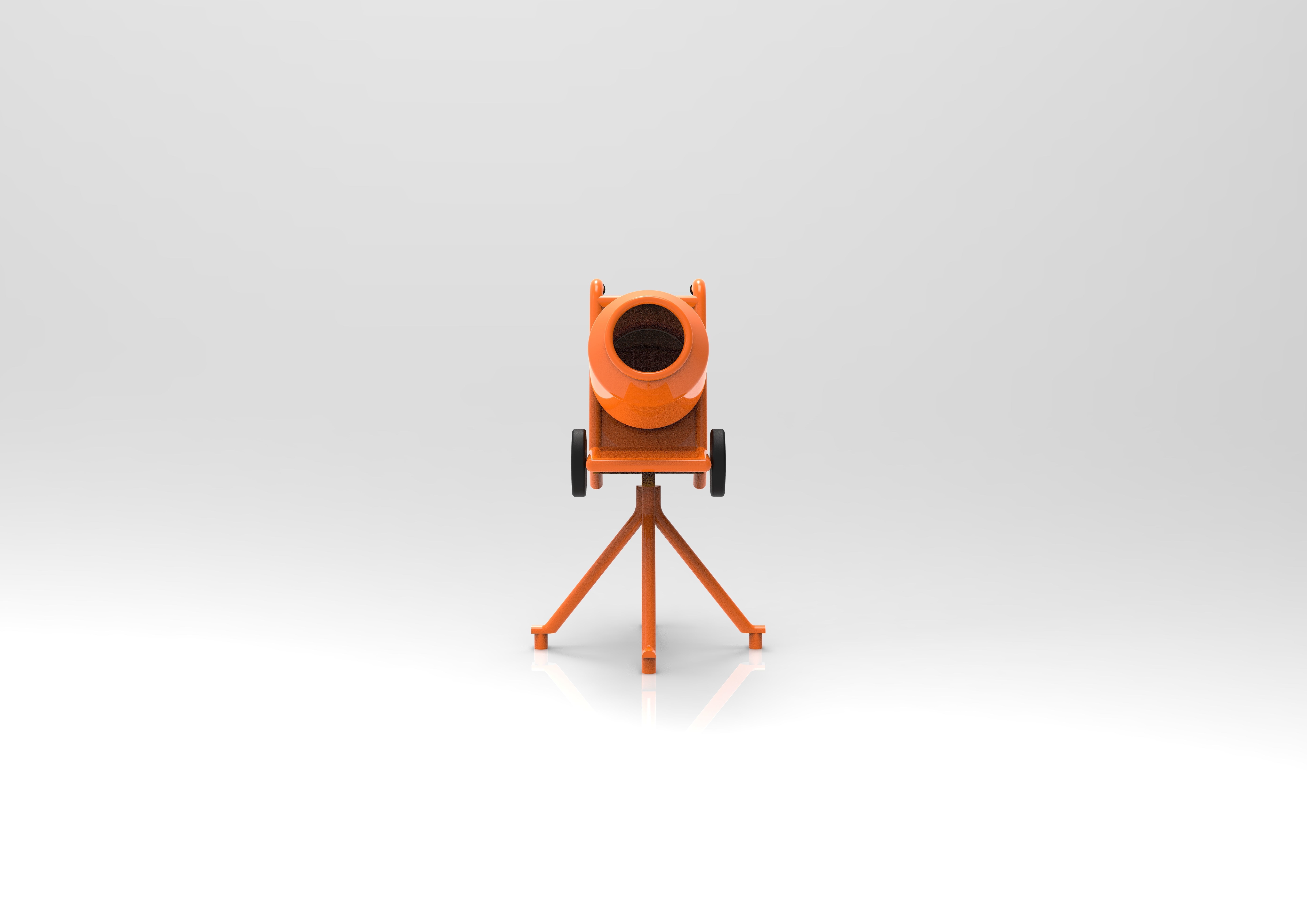 Cement Mixer 3D print model_3