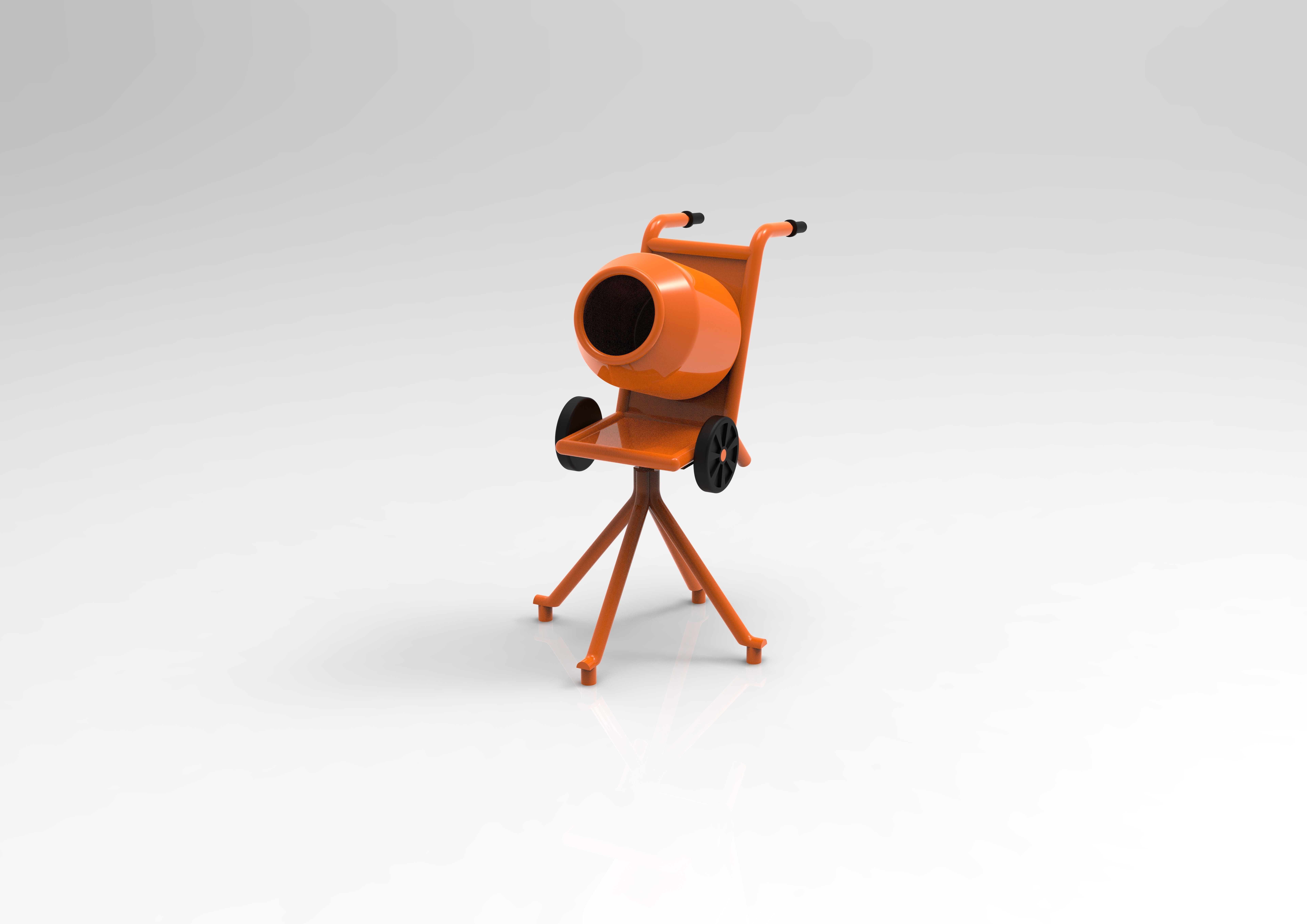 Cement Mixer 3D print model_1
